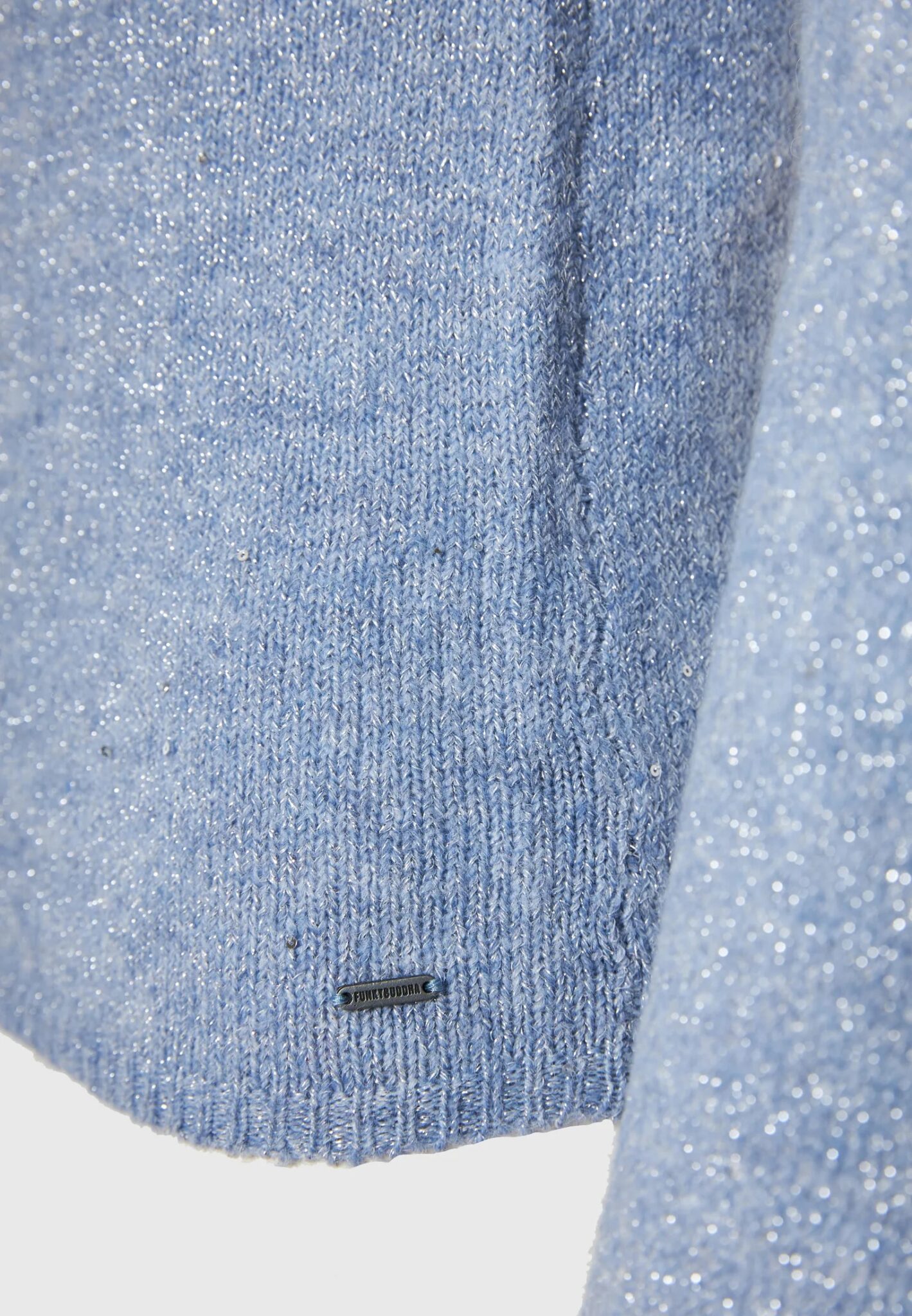 FUNKY BUDDHA ΓΥΝΑΙΚΕΊΟ ΠΛΕΚΤΌ ΜΕ ΨΗΛΌ ΛΑΙΜΌ | LIGHT BLUE FUNKY BUDDHA ΓΥΝΑΙΚΕΊΟ ΠΛΕΚΤΌ ΜΕ ΨΗΛΌ ΛΑΙΜΌ | LIGHT BLUE