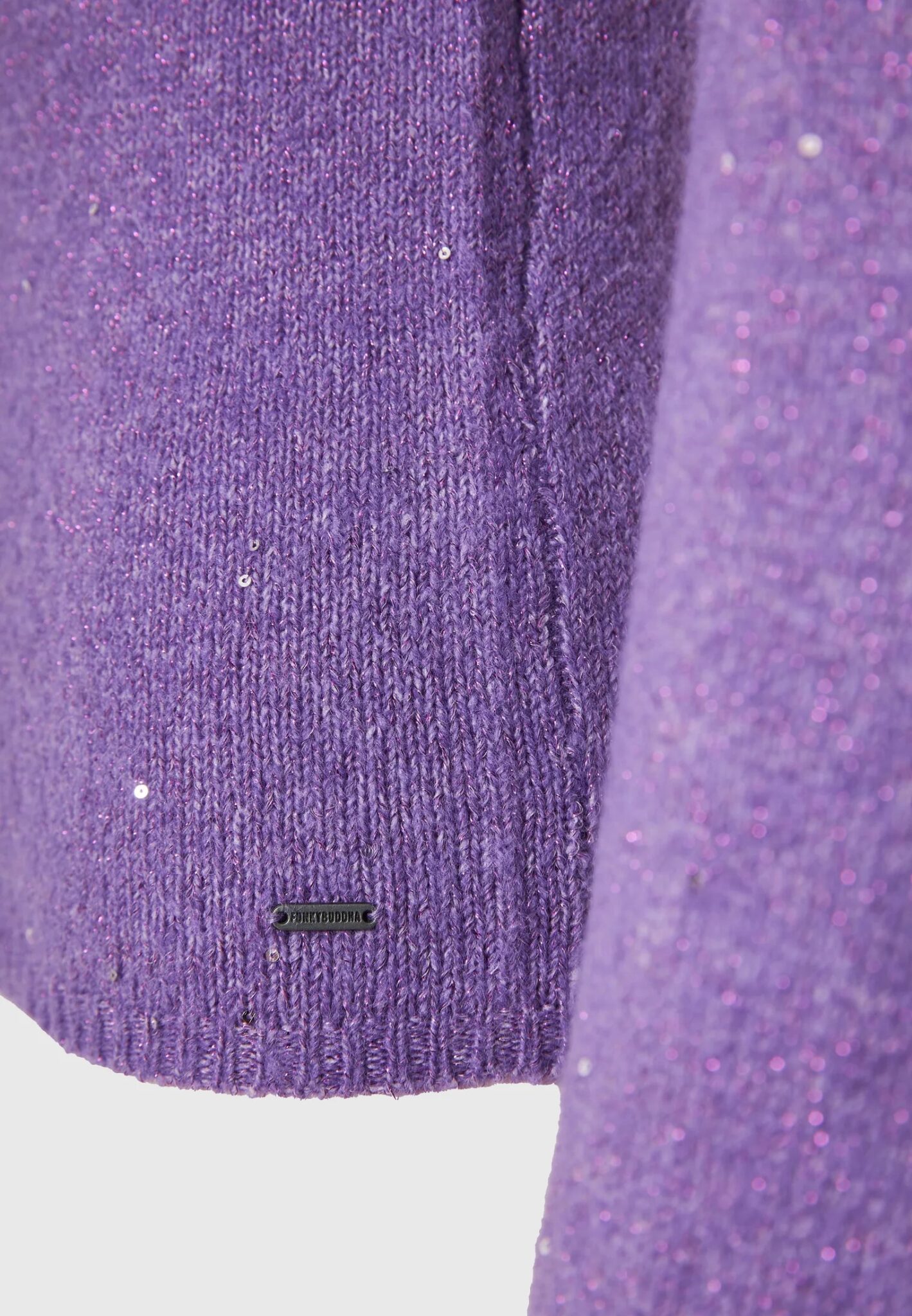 FUNKY BUDDHA ΓΥΝΑΙΚΕΊΟ ΠΛΕΚΤΌ ΜΕ ΨΗΛΌ ΛΑΙΜΌ | PURPLE FUNKY BUDDHA ΓΥΝΑΙΚΕΊΟ ΠΛΕΚΤΌ ΜΕ ΨΗΛΌ ΛΑΙΜΌ | PURPLE