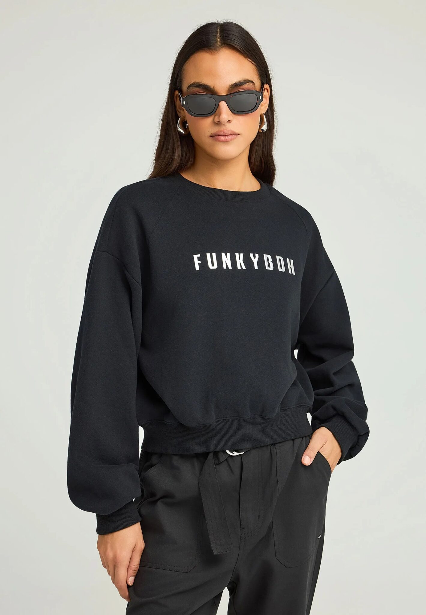 GUESS JEANS RACKET PIECED SWEAT ΦΟΥΤΕΡ ΓΥΝΑΙΚΕΙΟ | GREY