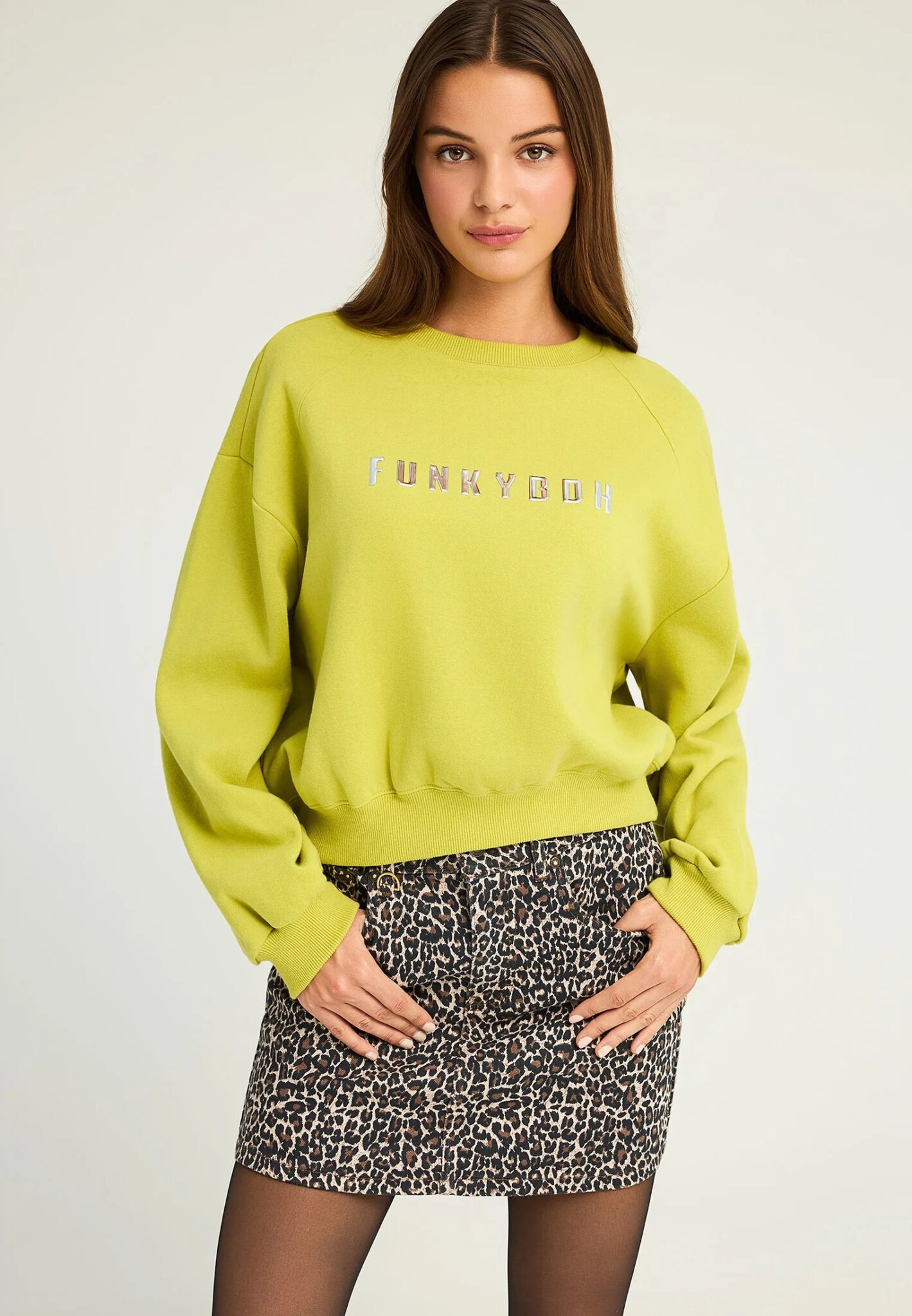 GUESS JEANS RACKET PIECED SWEAT ΦΟΥΤΕΡ ΓΥΝΑΙΚΕΙΟ | GREY