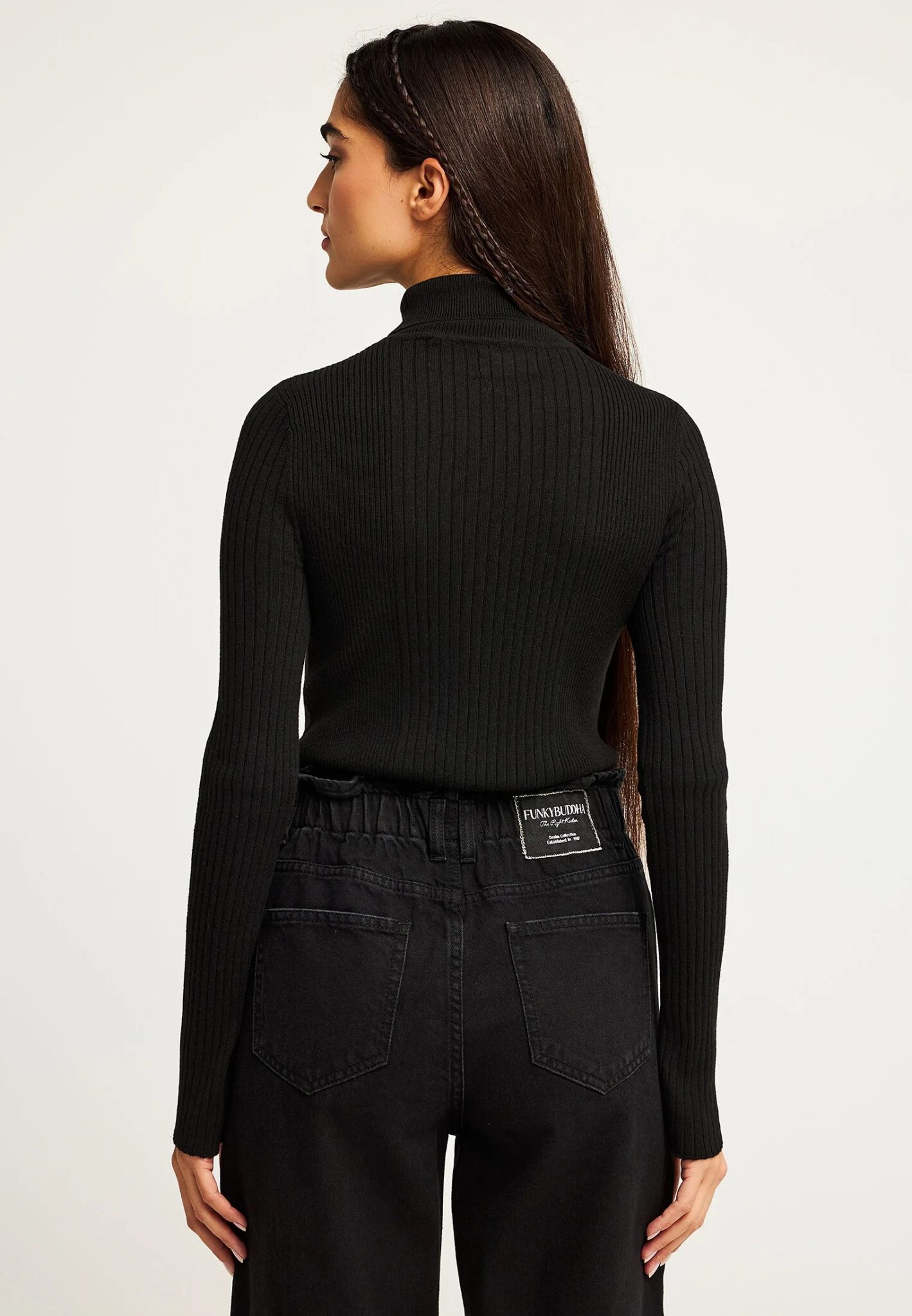 FUNKY BUDDHA ΑΝΔΡΙΚΌ ΠΛΕΚΤΌ ΜΕ ΛΑΙΜΌΚΟΨΗ | DARK BLUE