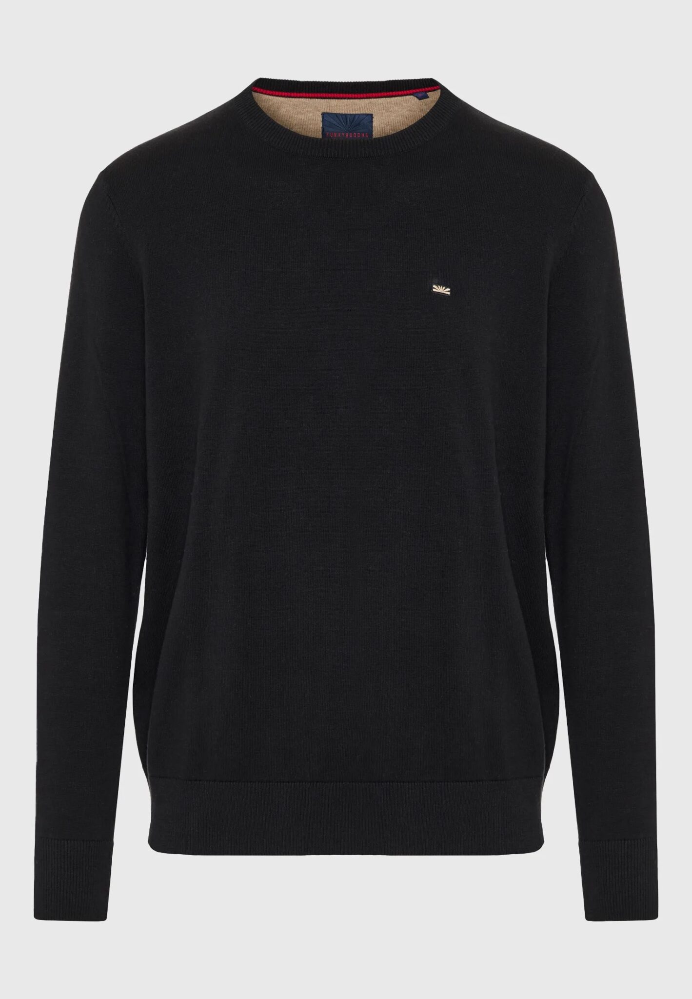 FUNKY BUDDHA ΑΝΔΡΙΚΌ ΠΛΕΚΤΌ ΜΕ ΛΑΙΜΌΚΟΨΗ | DARK GREY