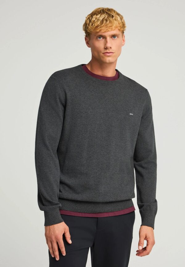 FUNKY BUDDHA ΑΝΔΡΙΚΌ ΠΛΕΚΤΌ ΜΕ ΛΑΙΜΌΚΟΨΗ | DARK GREY FUNKY BUDDHA ΑΝΔΡΙΚΌ ΠΛΕΚΤΌ ΜΕ ΛΑΙΜΌΚΟΨΗ | DARK GREY