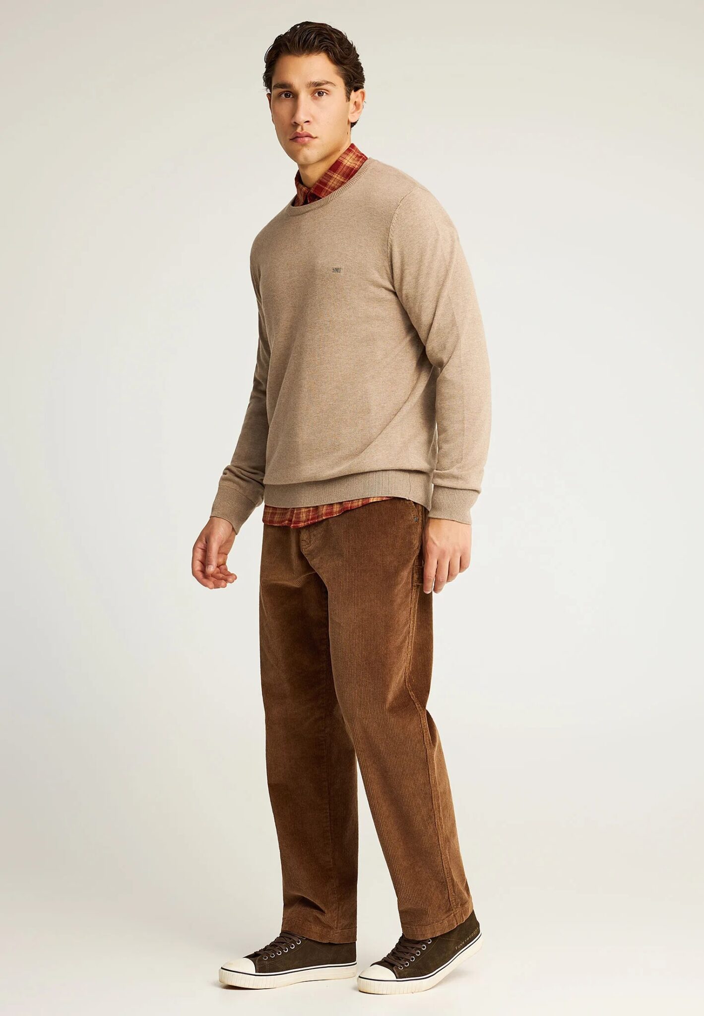 FUNKY BUDDHA ΑΝΔΡΙΚΌ ΠΛΕΚΤΌ ΜΕ ΛΑΙΜΌΚΟΨΗ | BEIGE