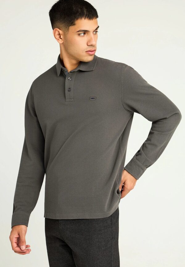 FUNKY BUDDHA ΑΝΔΡΙΚΉ ΜΠΛΟΎΖΑ ΠΌΛΟ ΜΕ ΜΑΚΡΎ ΜΑΝΊΚΙ | DARK GREY FUNKY BUDDHA ΑΝΔΡΙΚΉ ΜΠΛΟΎΖΑ ΠΌΛΟ ΜΕ ΜΑΚΡΎ ΜΑΝΊΚΙ | DARK GREY