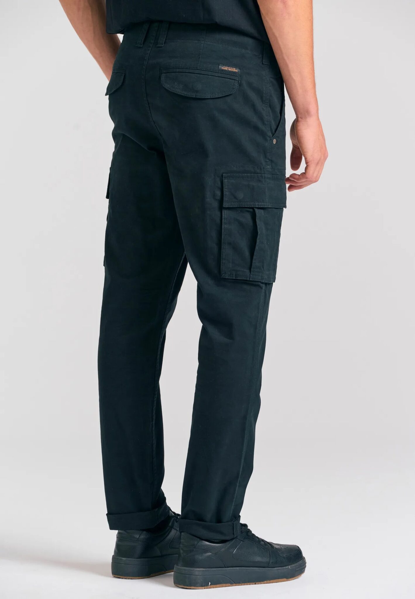 FUNKY BUDDHA ΑΝΔΡΙΚΌ ΠΑΝΤΕΛΌΝΙ CARGO | BLACK FUNKY BUDDHA ΑΝΔΡΙΚΌ ΠΑΝΤΕΛΌΝΙ CARGO | BLACK