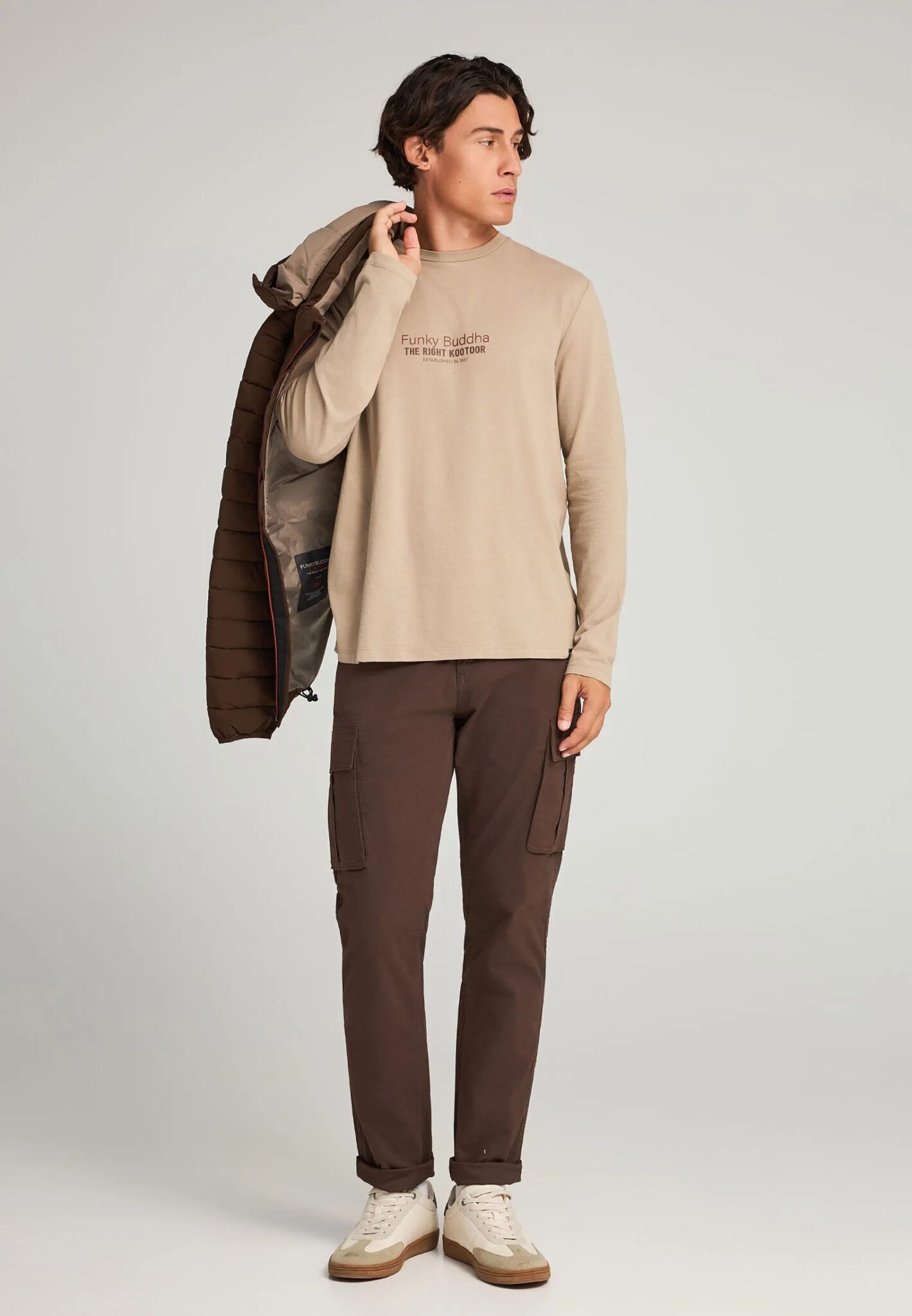 FUNKY BUDDHA ΑΝΔΡΙΚΌ ΠΛΕΚΤΌ ΜΕ ΦΕΡΜΟΥΆΡ | BLACK