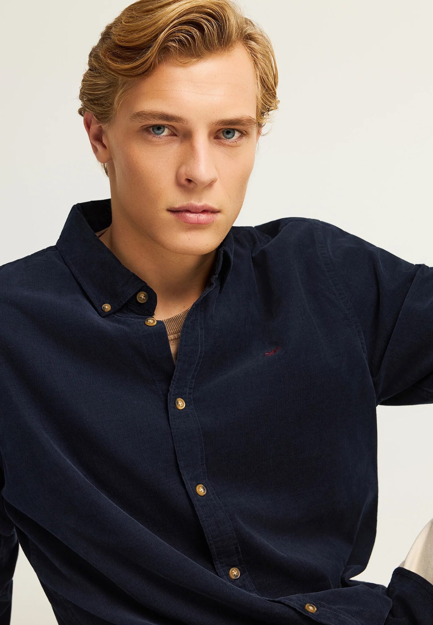 FUNKY BUDDHA ΑΝΔΡΙΚΌ ΠΟΥΚΆΜΙΣΟ BASIC | DARK BLUE FUNKY BUDDHA ΑΝΔΡΙΚΌ ΠΟΥΚΆΜΙΣΟ BASIC | DARK BLUE