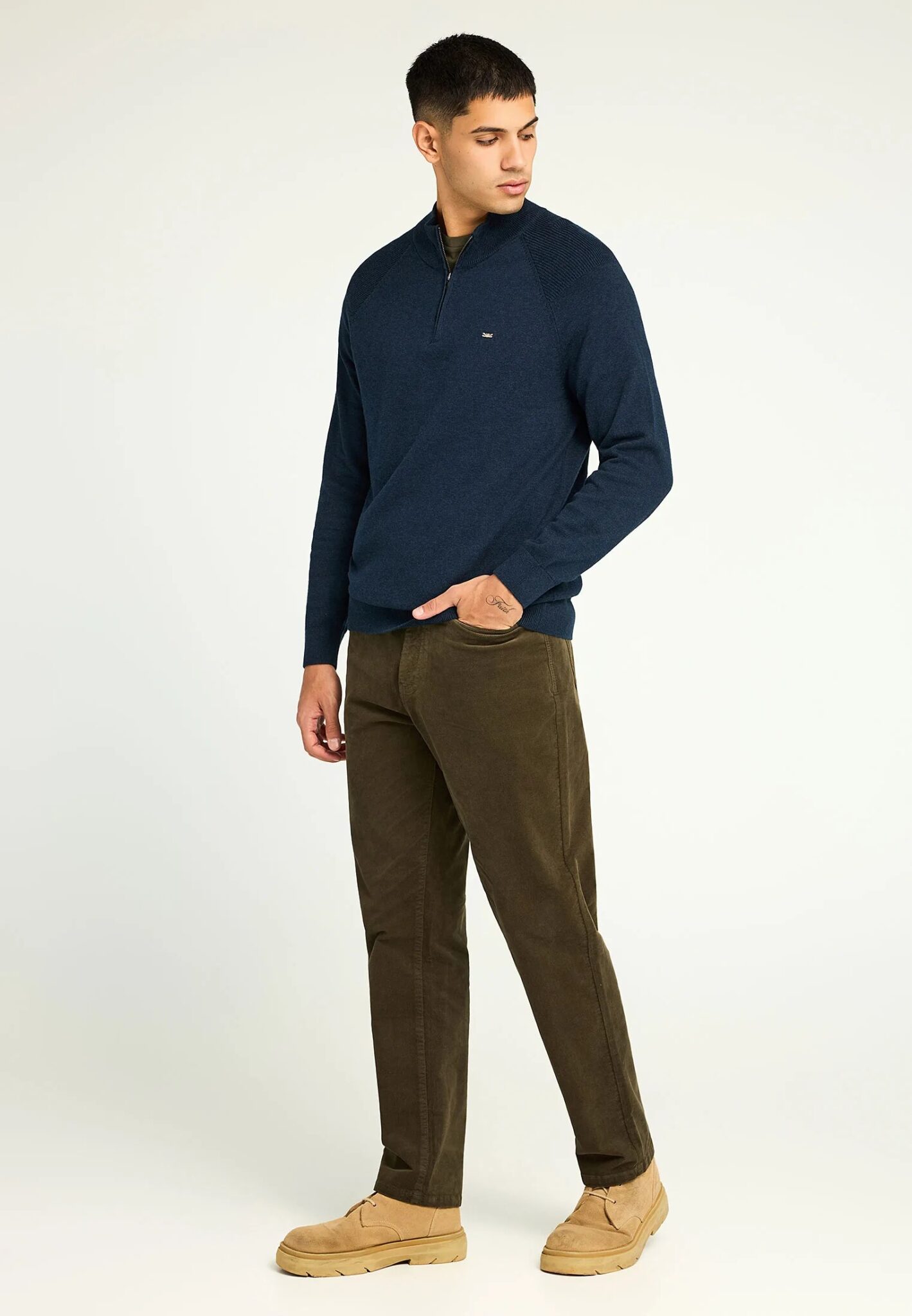 FUNKY BUDDHA ΑΝΔΡΙΚΌ ΠΛΕΚΤΌ ΜΕ ΛΑΙΜΌΚΟΨΗ | BEIGE