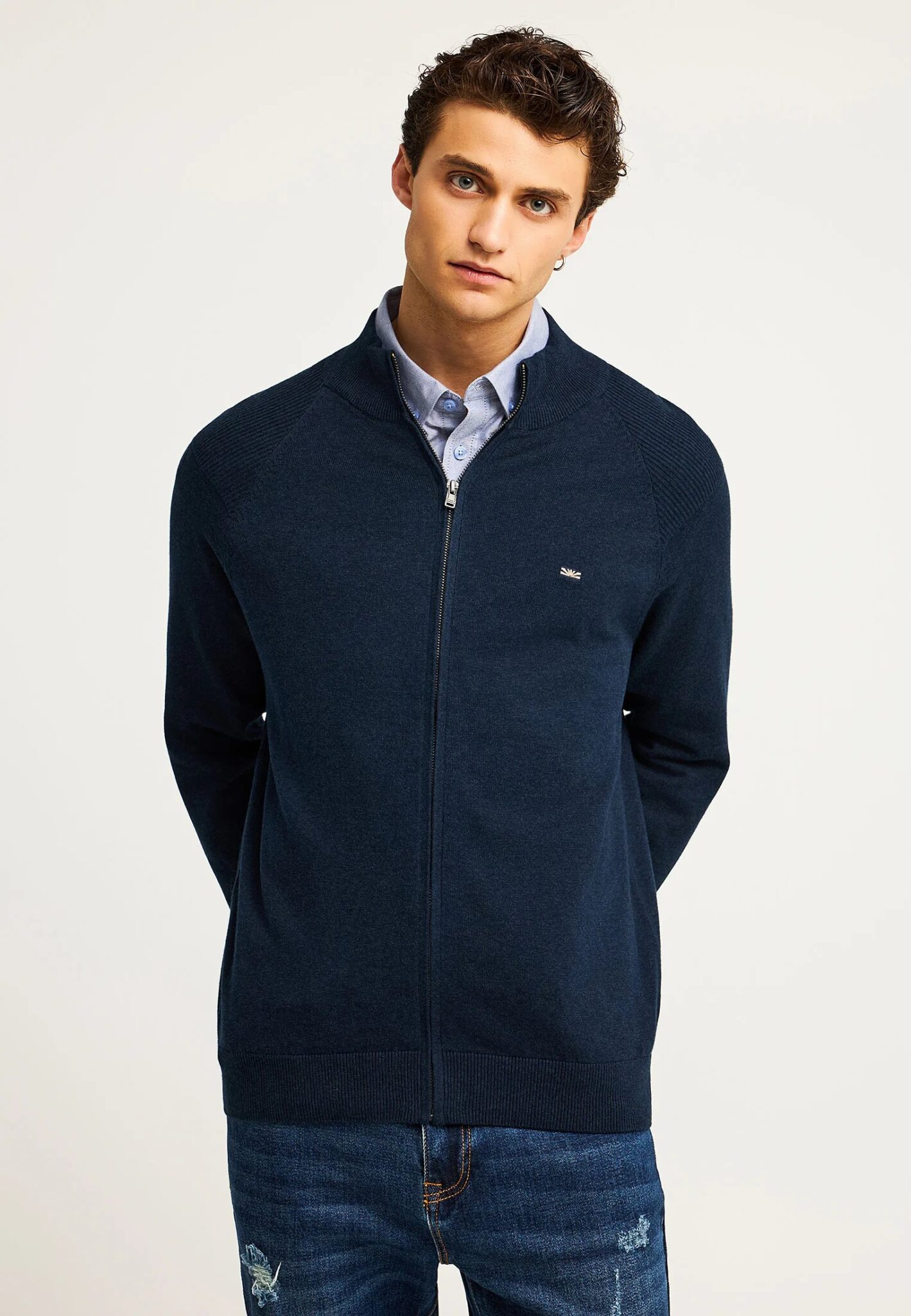 FUNKY BUDDHA ΑΝΔΡΙΚΌ ΠΛΕΚΤΌ ΜΕ ΛΑΙΜΌΚΟΨΗ | BEIGE