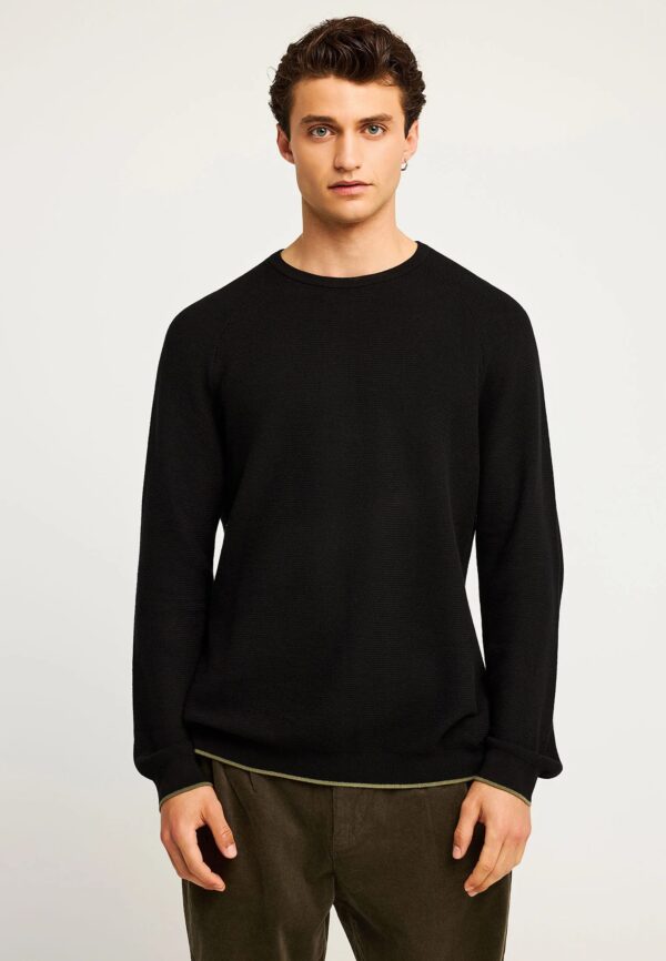 FUNKY BUDDHA ΑΝΔΡΙΚΌ ΠΛΕΚΤΌ ΜΕ ΛΑΙΜΌΚΟΨΗ | BLACK