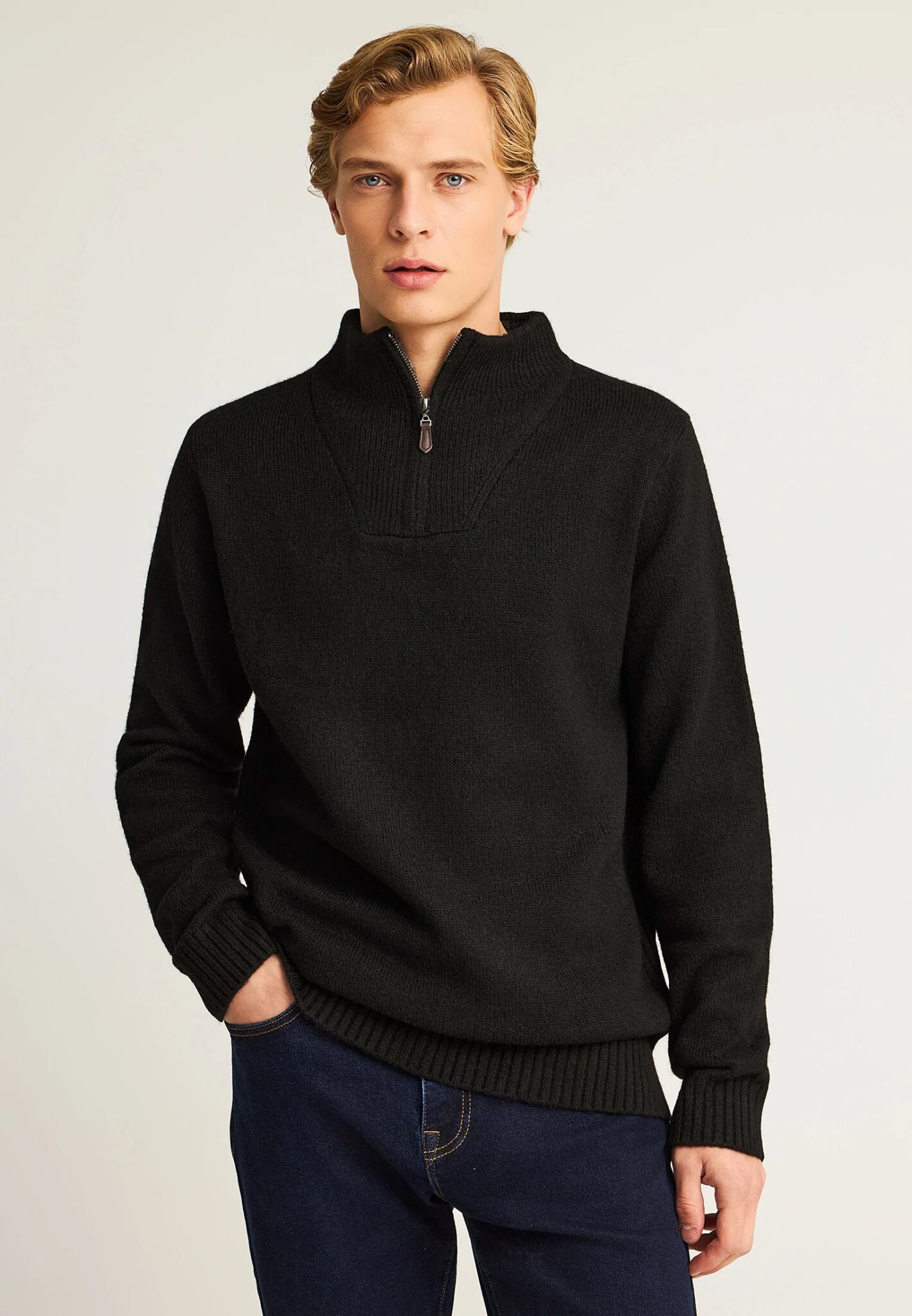 FUNKY BUDDHA ΑΝΔΡΙΚΌ ΠΛΕΚΤΌ ΜΕ ΛΑΙΜΌΚΟΨΗ | BEIGE