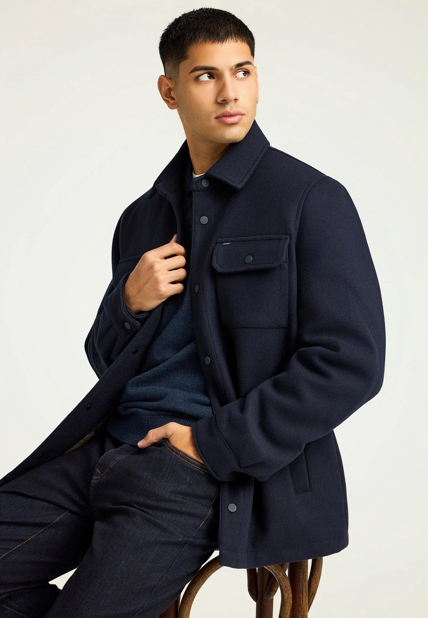 FUNKY BUDDHA ΑΝΔΡΙΚΌ ΤΖΆΚΕΤ CASUAL | DARK BLUE FUNKY BUDDHA ΑΝΔΡΙΚΌ ΤΖΆΚΕΤ CASUAL | DARK BLUE