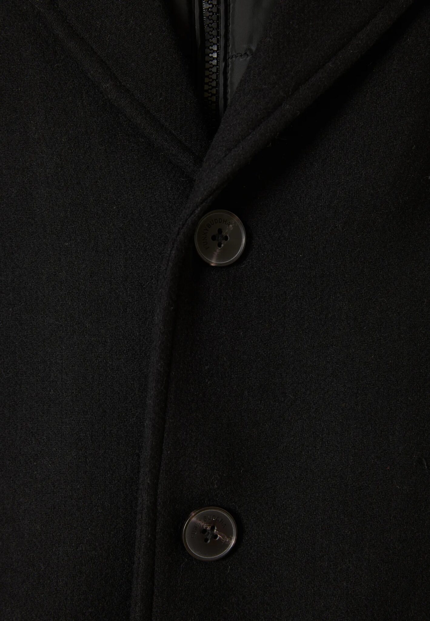 FUNKY BUDDHA ΑΝΔΡΙΚΌ ΠΑΛΤΌ | BLACK FUNKY BUDDHA ΑΝΔΡΙΚΌ ΠΑΛΤΌ | BLACK