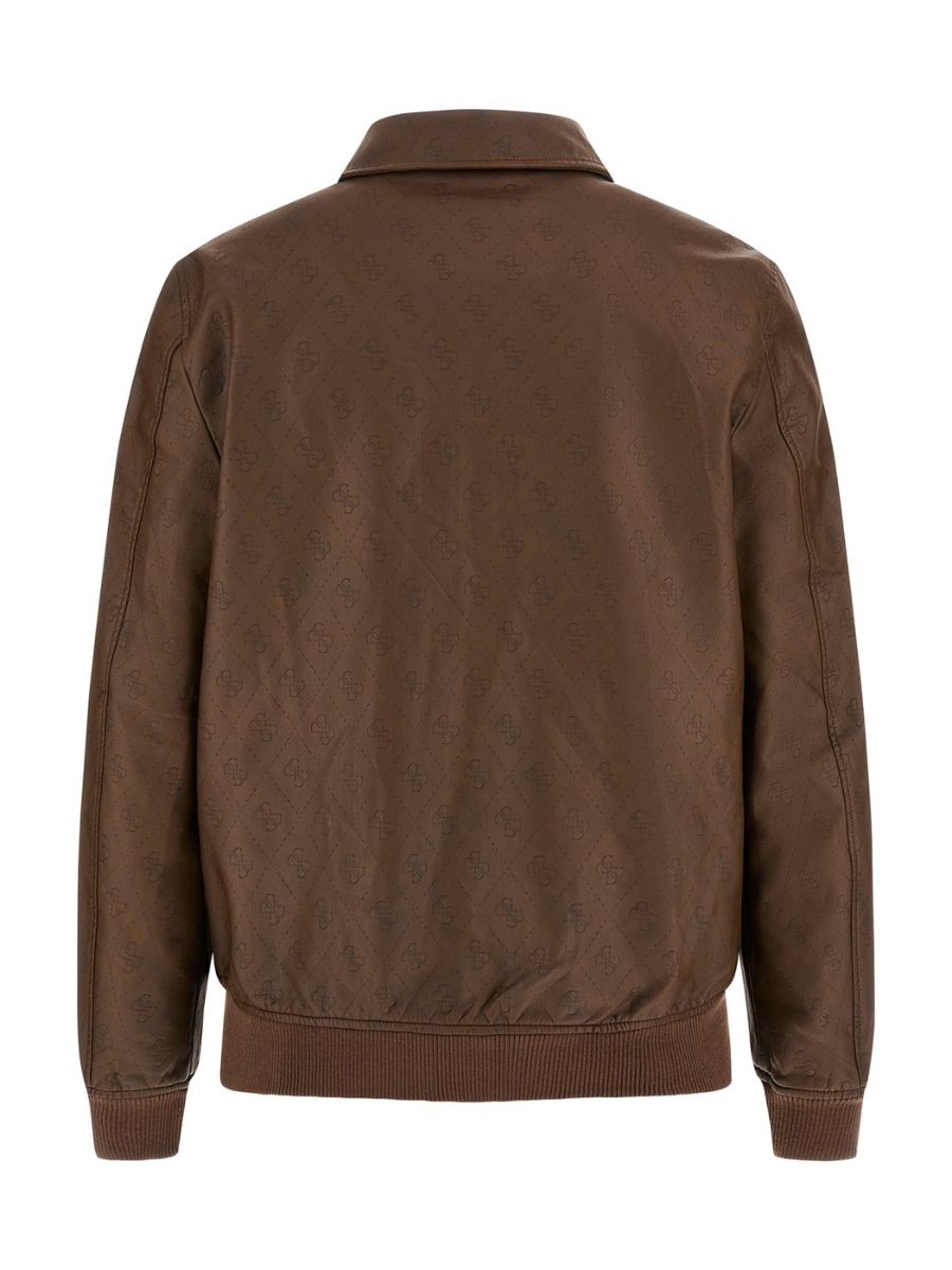 GUESS MONOGRAM AVIATOR JACKET ΜΠΟΥΦΑΝ ΑΝΔΡΙΚΟ | BROWN GUESS MONOGRAM AVIATOR JACKET ΜΠΟΥΦΑΝ ΑΝΔΡΙΚΟ | BROWN
