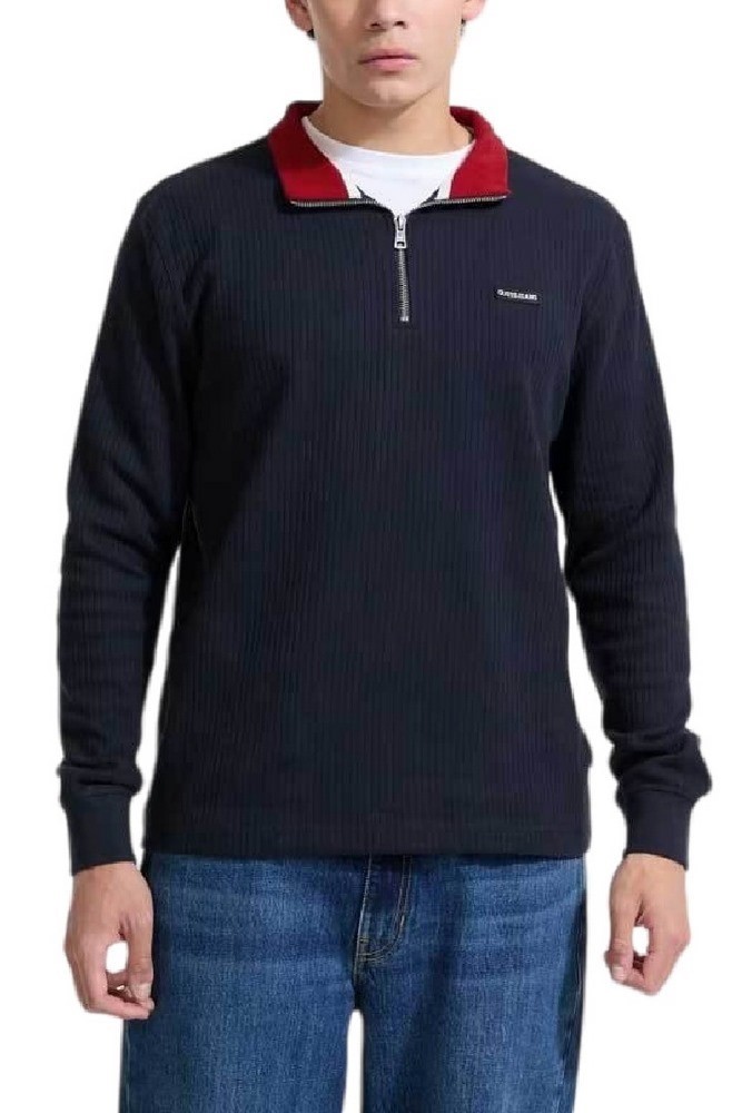 GUESS JEANS ZIPPED INTARSIA SWTR ΠΛΕΚΤΟ ΓΥΝΑΙΚΕΙΟ | GREY