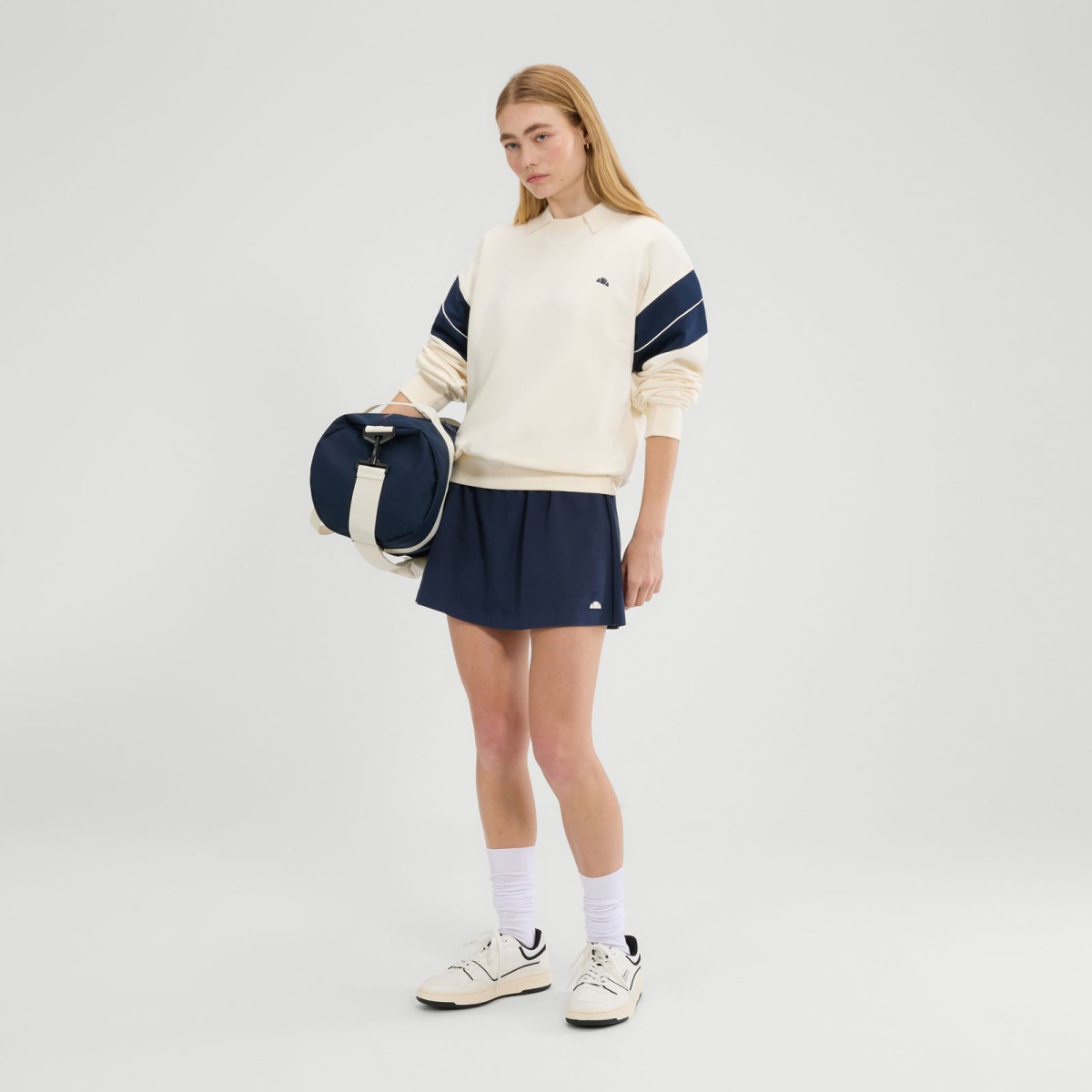 GUESS JEANS RACKET PIECED SWEAT ΦΟΥΤΕΡ ΓΥΝΑΙΚΕΙΟ | GREY