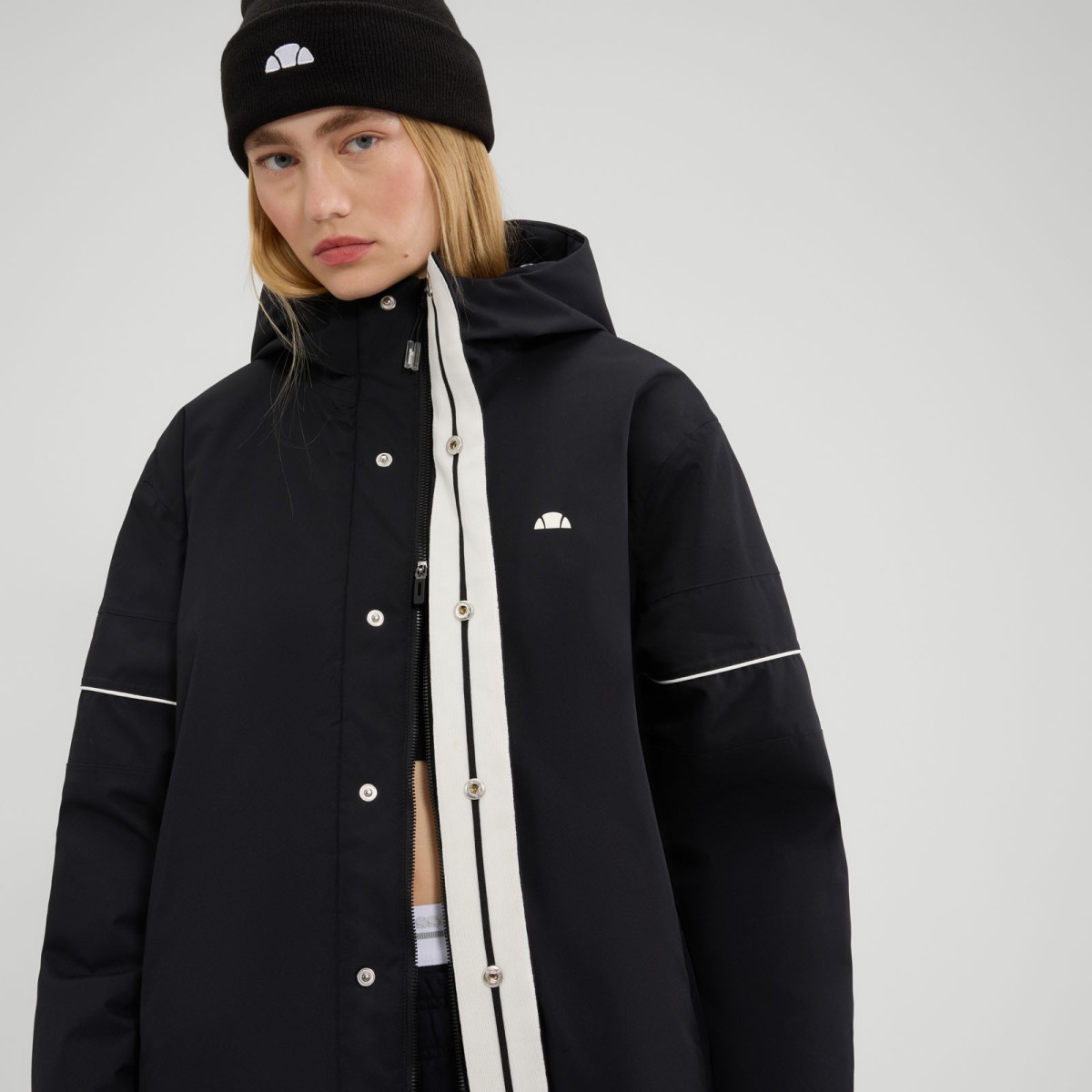 ELLESSE SHAMES PADDED JACKET | BLACK ELLESSE SHAMES PADDED JACKET | BLACK