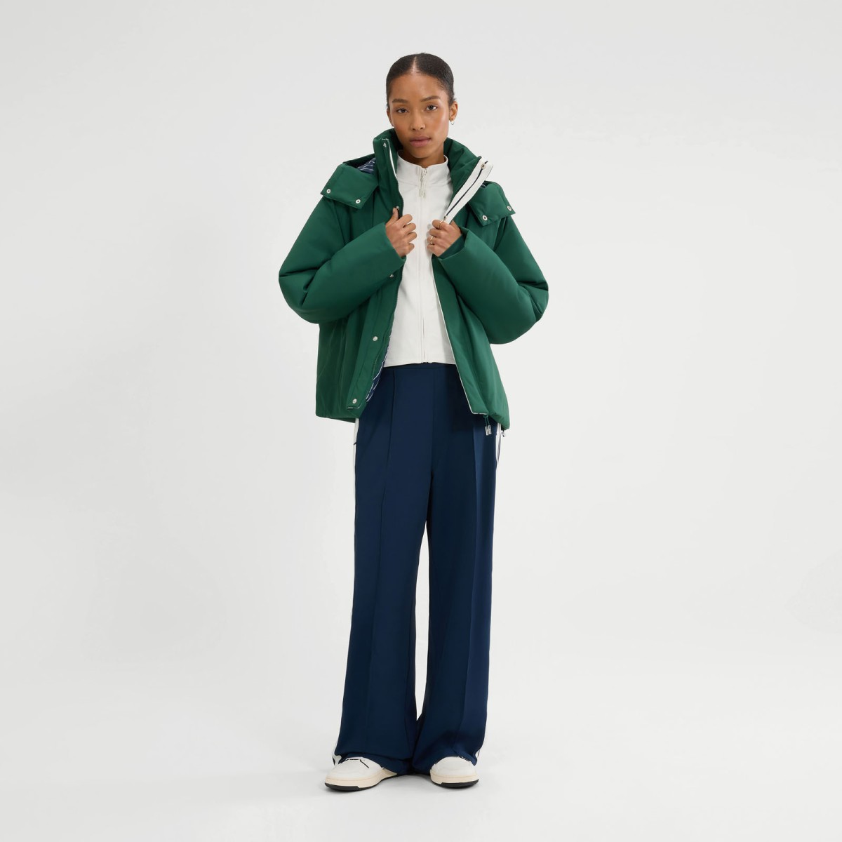 GUESS JEANS QUILTED PUFFER JACKET ΜΠΟΥΦΑΝ ΓΥΝΑΙΚΕΙΟ | KHAKI