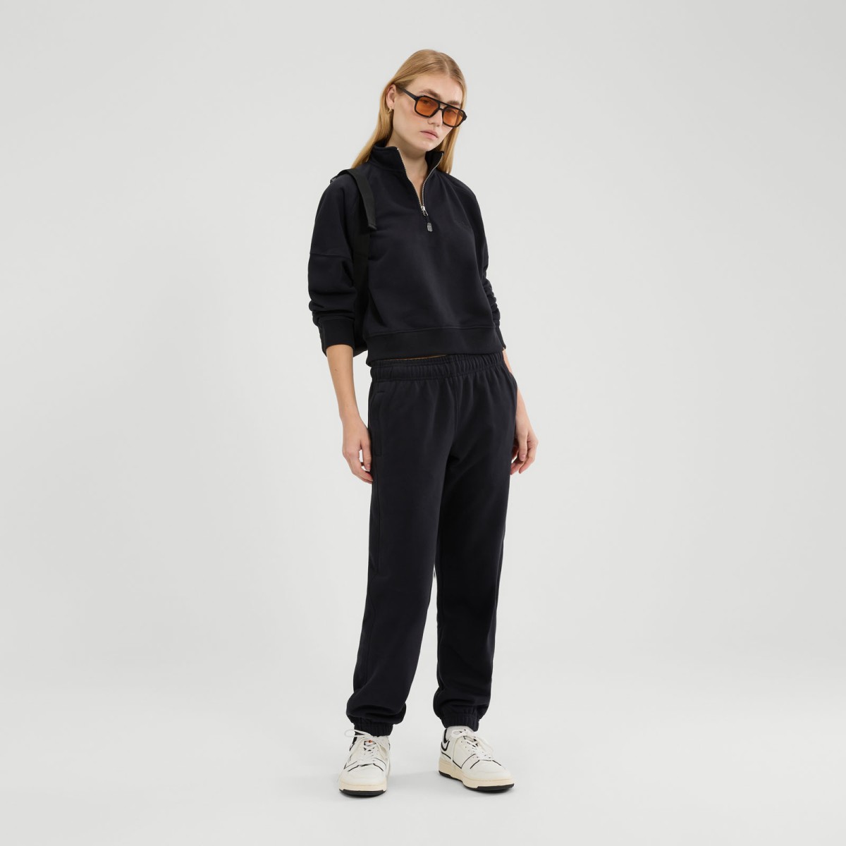 GUESS JEANS RACKET PIECED SWEAT ΦΟΥΤΕΡ ΓΥΝΑΙΚΕΙΟ | GREY