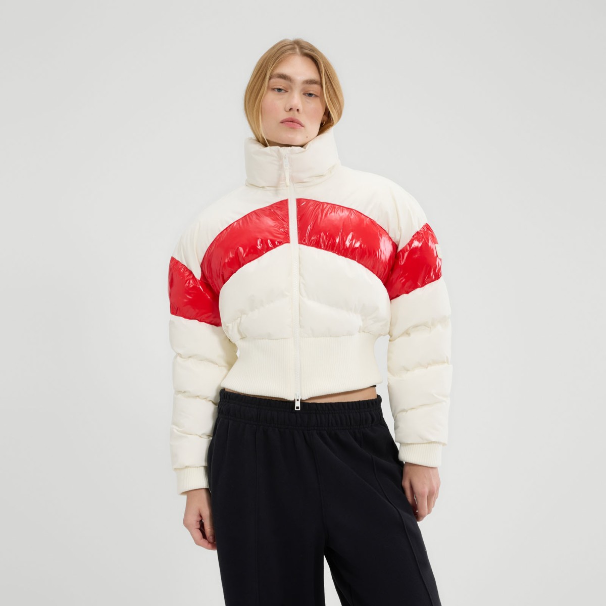 GUESS JEANS QUILTED PUFFER JACKET ΜΠΟΥΦΑΝ ΓΥΝΑΙΚΕΙΟ | KHAKI