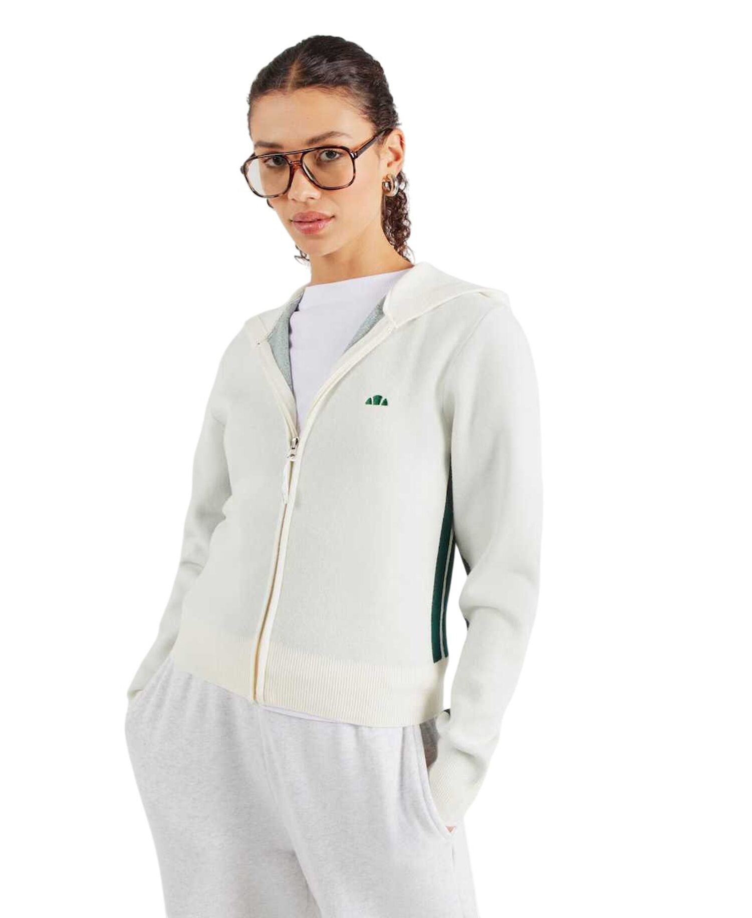 GUESS JEANS RACKET PIECED SWEAT ΦΟΥΤΕΡ ΓΥΝΑΙΚΕΙΟ | GREY