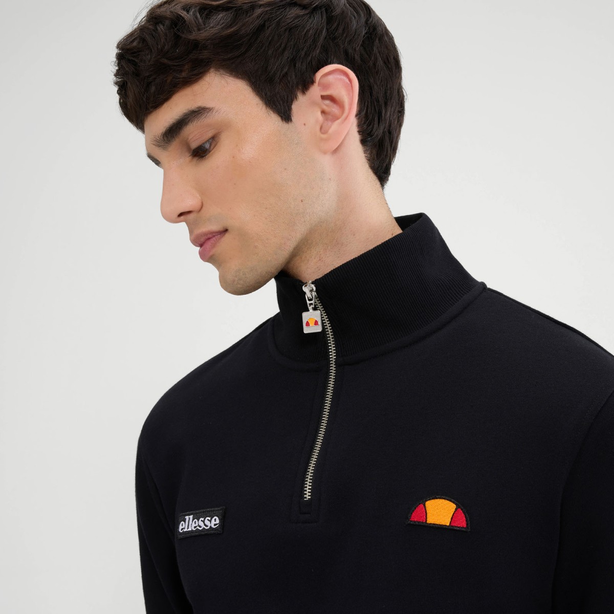 ELLESSE MENS CLASSICS PELEGRINI 1/4 ZIP ΦΟΥΤΕΡ ΑΝΔΡΙΚΟ | BLACK ELLESSE MENS CLASSICS PELEGRINI 1/4 ZIP ΦΟΥΤΕΡ ΑΝΔΡΙΚΟ | BLACK