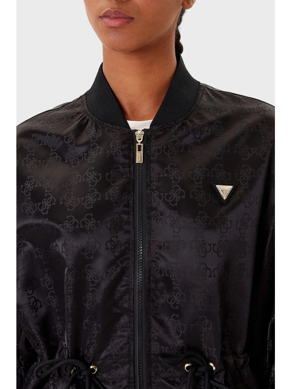 GUESS ATHLEISURE 4G AOP FULL ZIP JACKET ΜΠΟΥΦΑΝ ΓΥΝΑΙΚΕΙΟ | BLACK GUESS ATHLEISURE 4G AOP FULL ZIP JACKET ΜΠΟΥΦΑΝ ΓΥΝΑΙΚΕΙΟ | BLACK