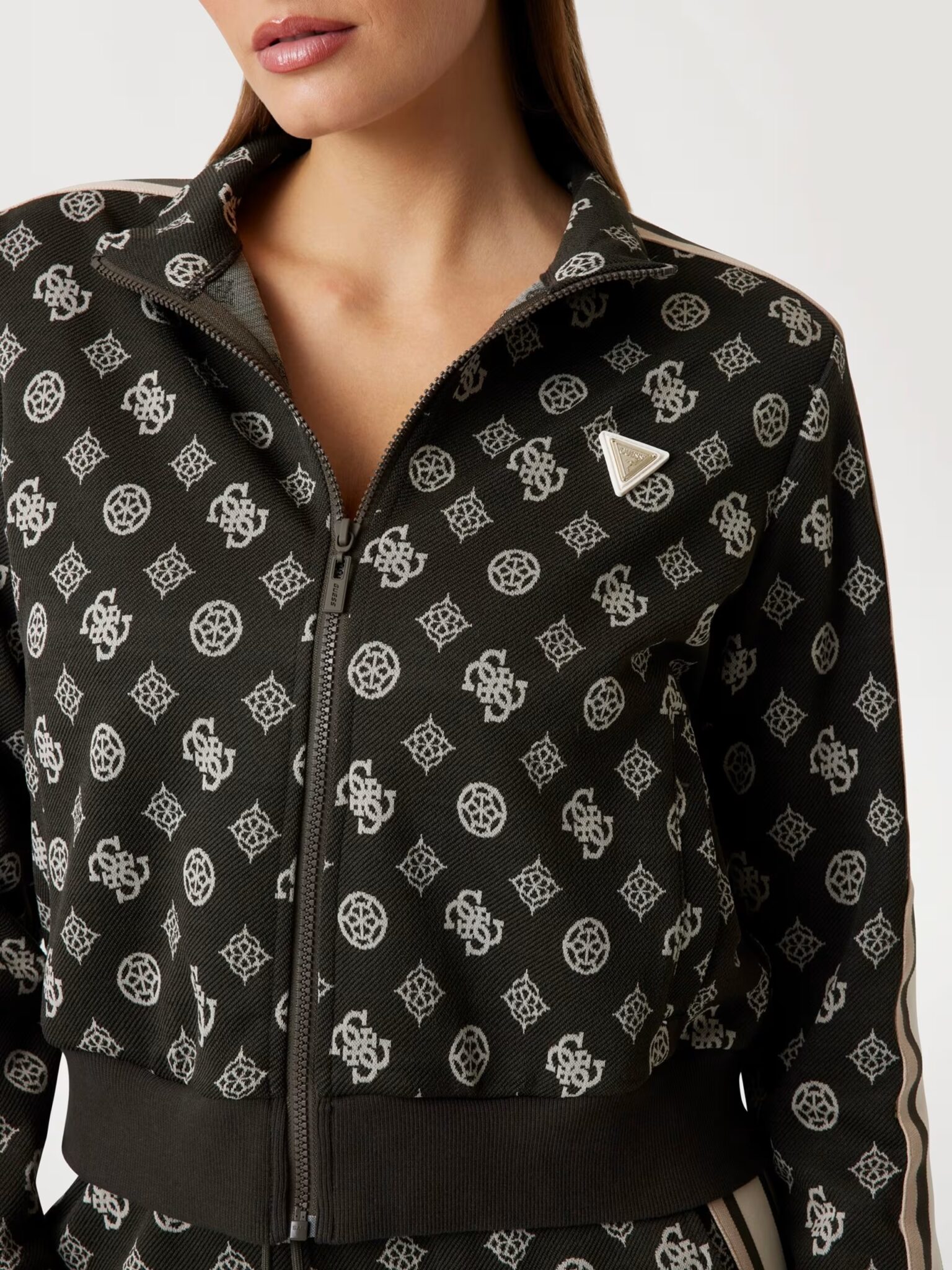 GUESS ATHLEISURE PEONY TAPED FULLZIP SWEATSHIRT ΦΟΥΤΕΡ ΓΥΝΑΙΚΕΙΟ | BLACK GUESS ATHLEISURE PEONY TAPED FULLZIP SWEATSHIRT ΦΟΥΤΕΡ ΓΥΝΑΙΚΕΙΟ | BLACK