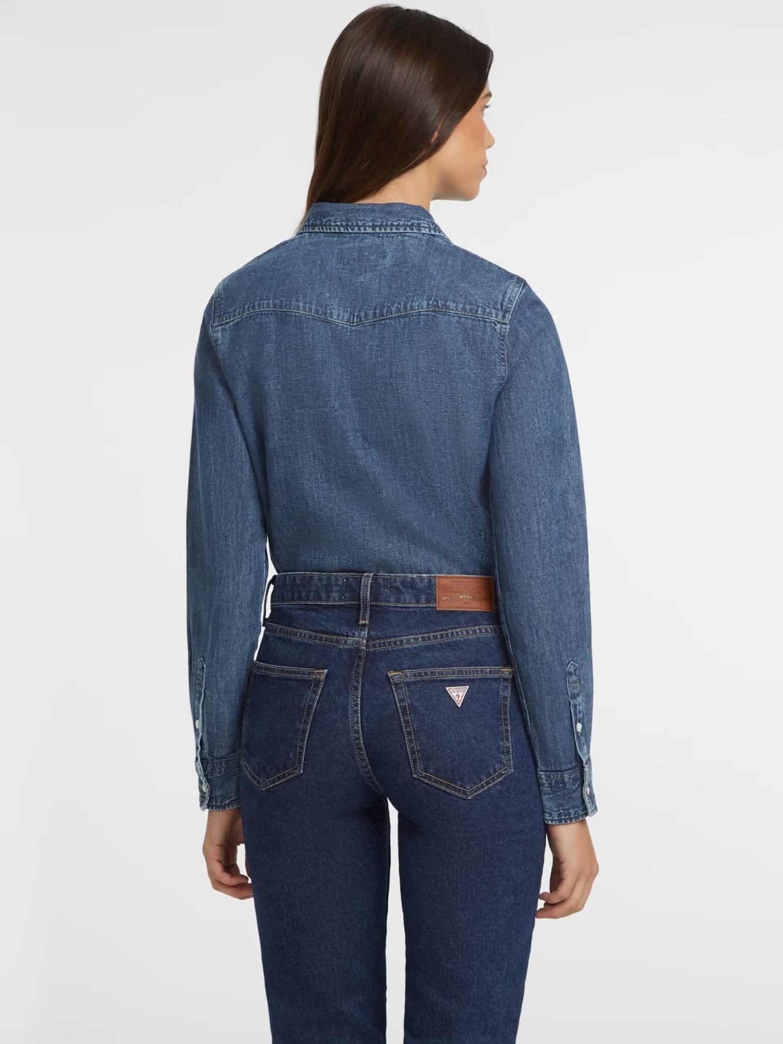 GUESS JEANS SLIM LS DENIM SHIRT ΠΟΥΚΑΜΙΣΟ ΓΥΝΑΙΚΕΙΟ | DENIM GUESS JEANS SLIM LS DENIM SHIRT ΠΟΥΚΑΜΙΣΟ ΓΥΝΑΙΚΕΙΟ | DENIM