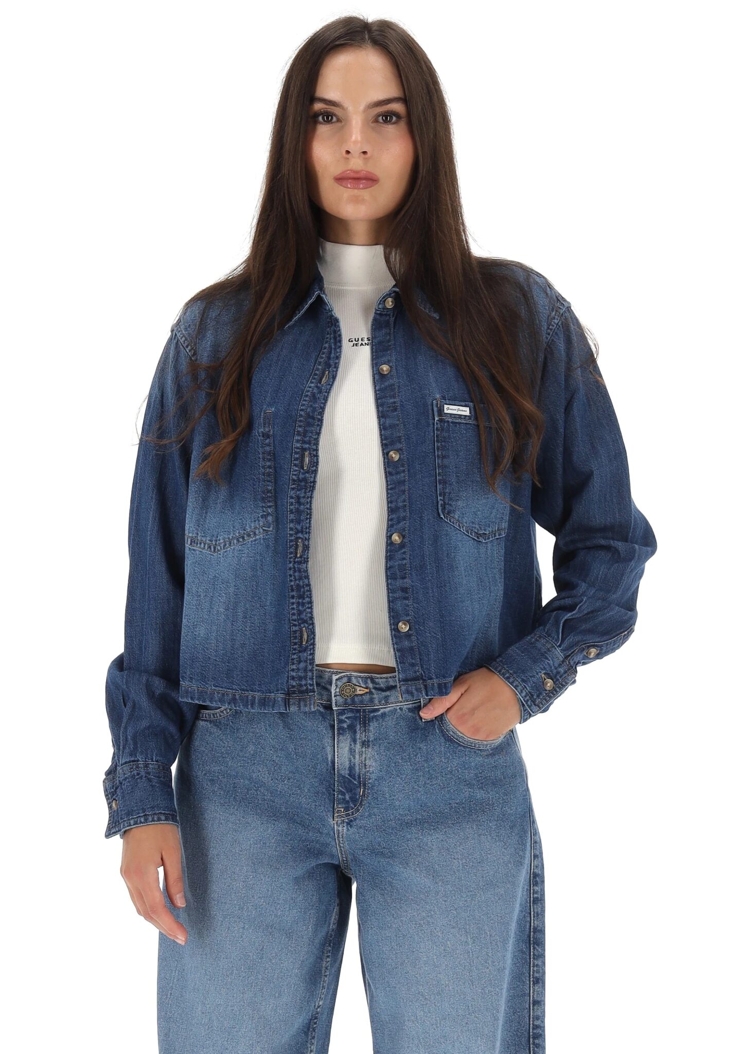 RINO & PELLE SRB4587 RED BUTTON  ΑΜΑΝΙΚΟ | DENIM