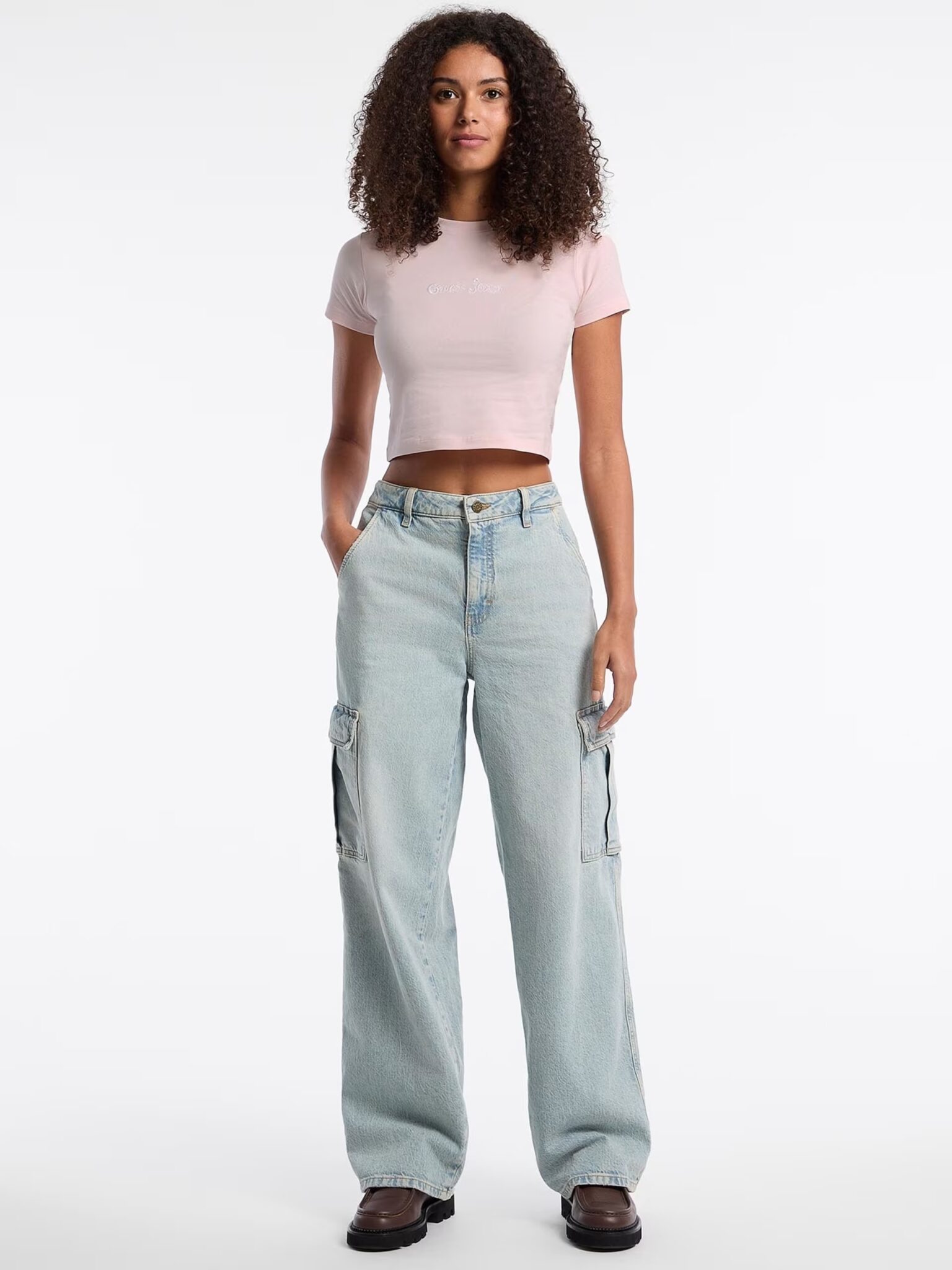 GUESS JEANS ZIPPED INTARSIA SWTR ΠΛΕΚΤΟ ΓΥΝΑΙΚΕΙΟ | GREY