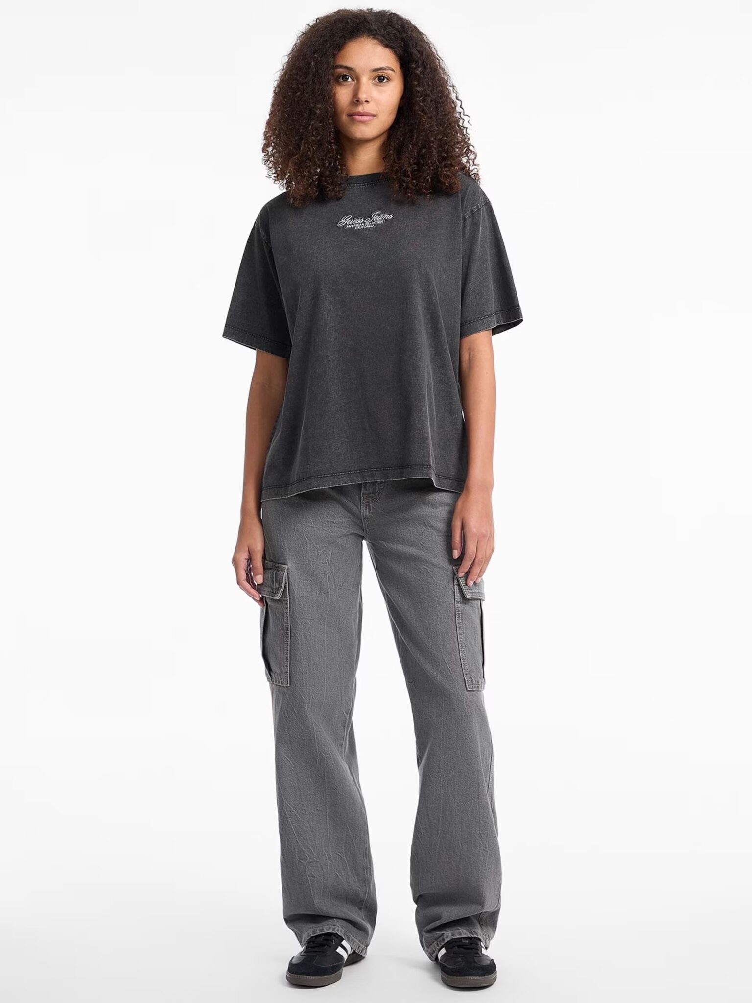 GUESS JEANS ZIPPED INTARSIA SWTR ΠΛΕΚΤΟ ΓΥΝΑΙΚΕΙΟ | GREY