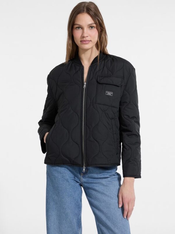 GUESS JEANS QUILTED PUFFER JACKET ΜΠΟΥΦΑΝ ΓΥΝΑΙΚΕΙΟ | BLACK GUESS JEANS QUILTED PUFFER JACKET ΜΠΟΥΦΑΝ ΓΥΝΑΙΚΕΙΟ | BLACK