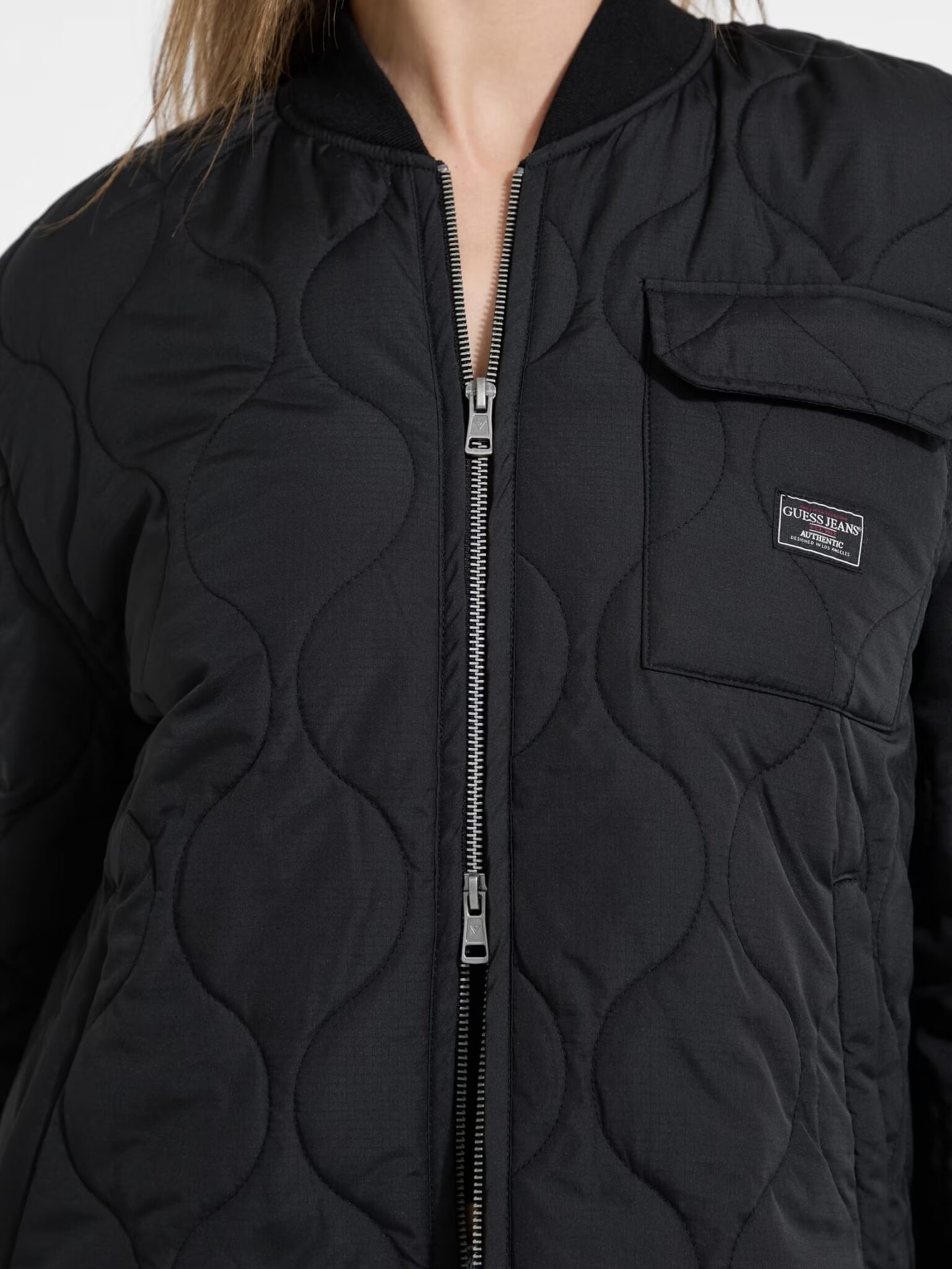 GUESS JEANS QUILTED PUFFER JACKET ΜΠΟΥΦΑΝ ΓΥΝΑΙΚΕΙΟ | BLACK GUESS JEANS QUILTED PUFFER JACKET ΜΠΟΥΦΑΝ ΓΥΝΑΙΚΕΙΟ | BLACK