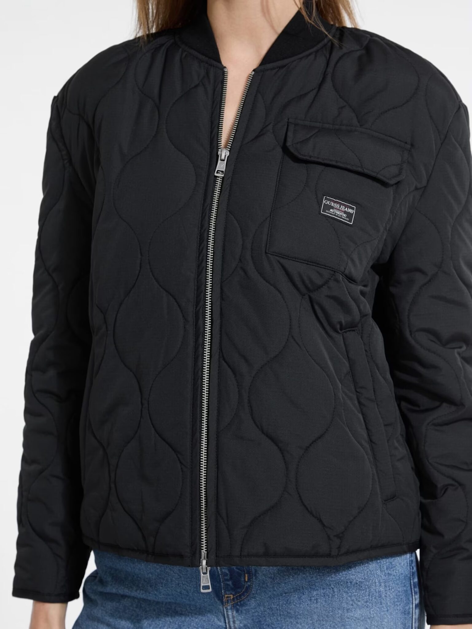 GUESS JEANS QUILTED PUFFER JACKET ΜΠΟΥΦΑΝ ΓΥΝΑΙΚΕΙΟ | BLACK GUESS JEANS QUILTED PUFFER JACKET ΜΠΟΥΦΑΝ ΓΥΝΑΙΚΕΙΟ | BLACK