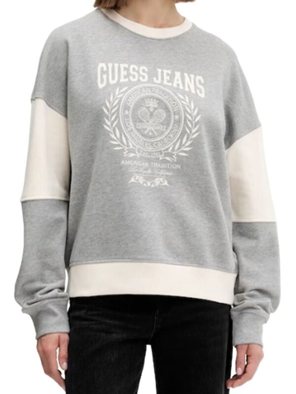 GUESS JEANS RACKET PIECED SWEAT ΦΟΥΤΕΡ ΓΥΝΑΙΚΕΙΟ | GREY GUESS JEANS RACKET PIECED SWEAT ΦΟΥΤΕΡ ΓΥΝΑΙΚΕΙΟ | GREY
