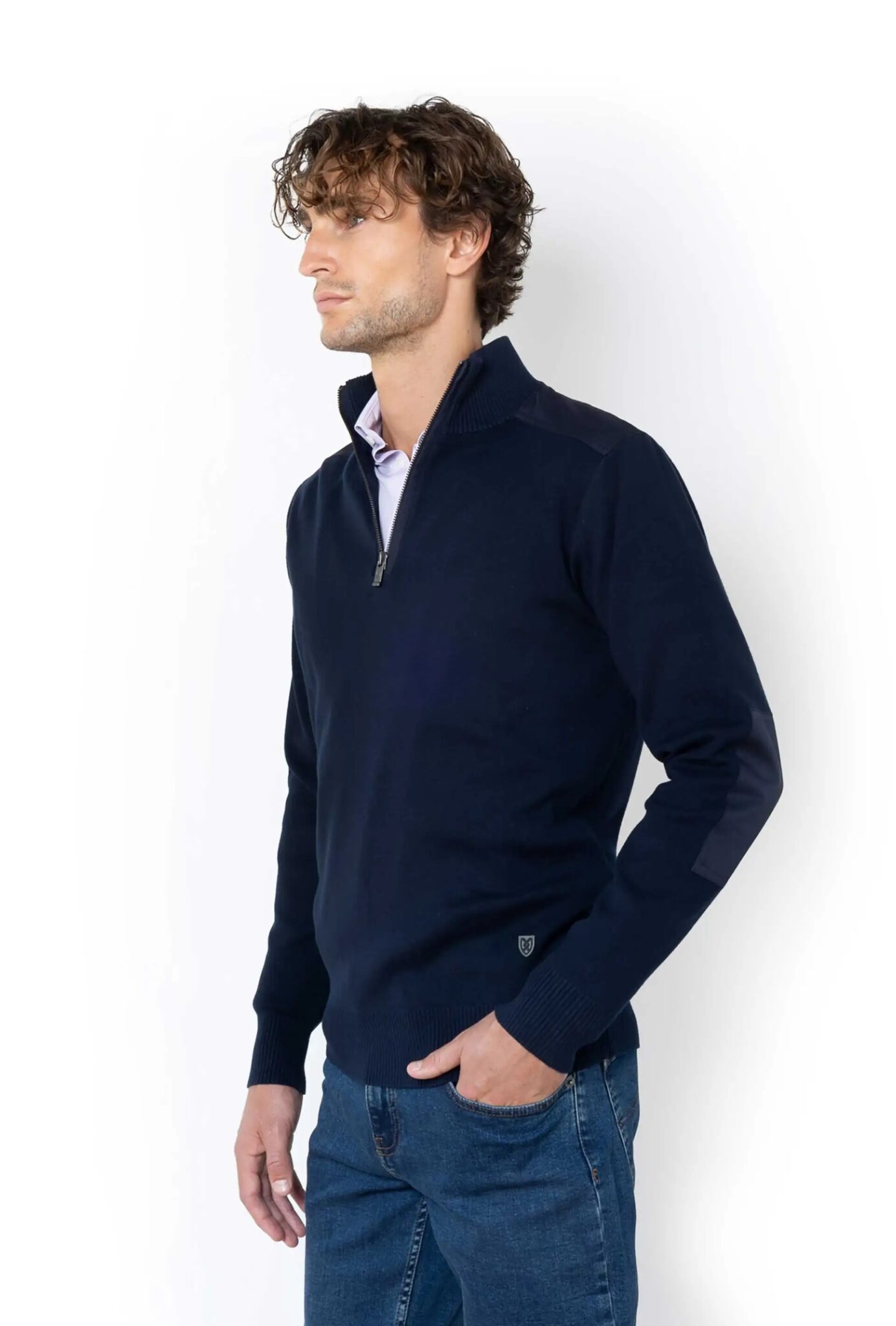 THE BOSTONIANS ΠΛΕΚΤΟ ΒΑΜΒΑΚΕΡΟ REGULAR FIT | DARK BLUE THE BOSTONIANS ΠΛΕΚΤΟ ΒΑΜΒΑΚΕΡΟ REGULAR FIT | DARK BLUE