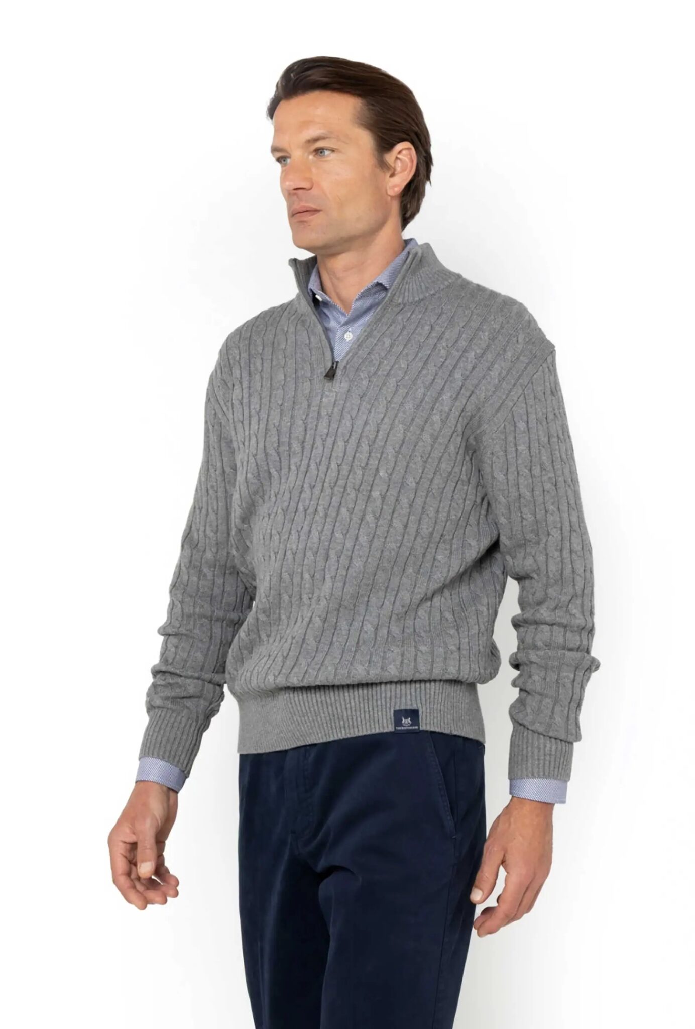 THE BOSTONIANS ΠΛΕΚΤΟ ΒΑΜΒΑΚΕΡΟ REGULAR FIT 3MO1112-71 | GREY THE BOSTONIANS ΠΛΕΚΤΟ ΒΑΜΒΑΚΕΡΟ REGULAR FIT 3MO1112-71 | GREY