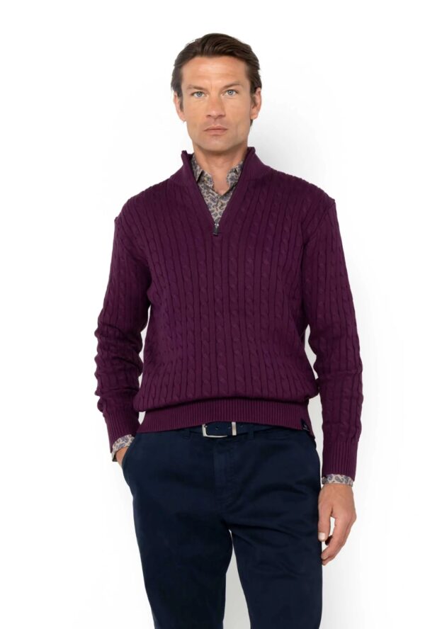 THE BOSTONIANS ΠΛΕΚΤΟ ΒΑΜΒΑΚΕΡΟ REGULAR FIT 3MO1112-71 | PURPLE THE BOSTONIANS ΠΛΕΚΤΟ ΒΑΜΒΑΚΕΡΟ REGULAR FIT 3MO1112-71 | PURPLE