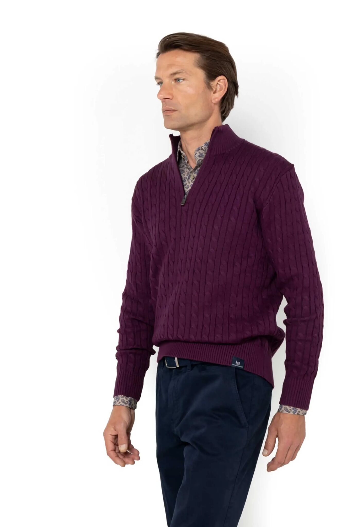 THE BOSTONIANS ΠΛΕΚΤΟ ΒΑΜΒΑΚΕΡΟ REGULAR FIT 3MO1112-71 | PURPLE THE BOSTONIANS ΠΛΕΚΤΟ ΒΑΜΒΑΚΕΡΟ REGULAR FIT 3MO1112-71 | PURPLE