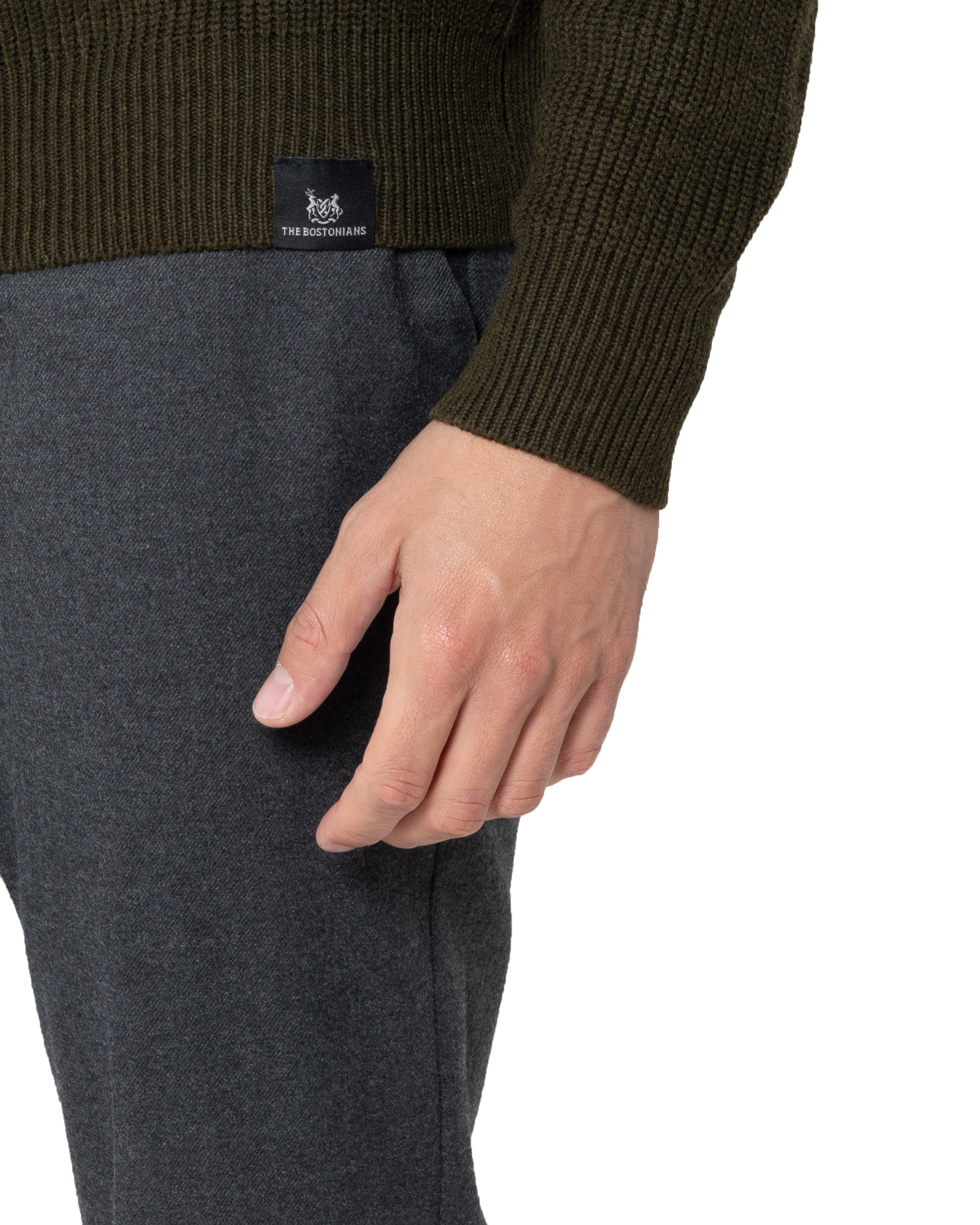 THE BOSTONIANS ΠΛΕΚΤΟ REGULAR FIT 3MR1075-71 | DARK OLIVE THE BOSTONIANS ΠΛΕΚΤΟ REGULAR FIT 3MR1075-71 | DARK OLIVE