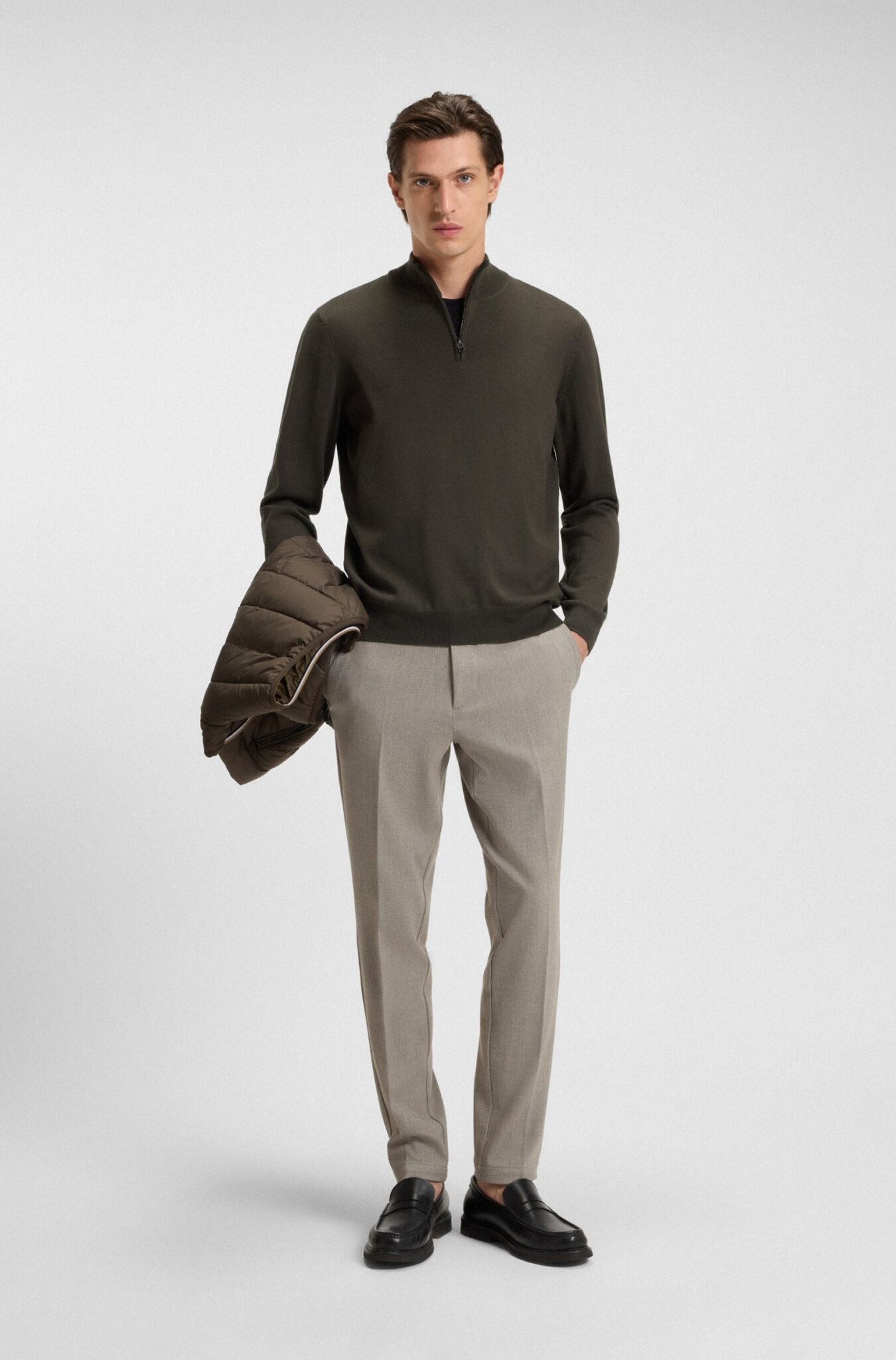 BOSS ΠΛΕΚΤΟ EBENJI 50528300 | BROWN BOSS ΠΛΕΚΤΟ EBENJI 50528300 | BROWN