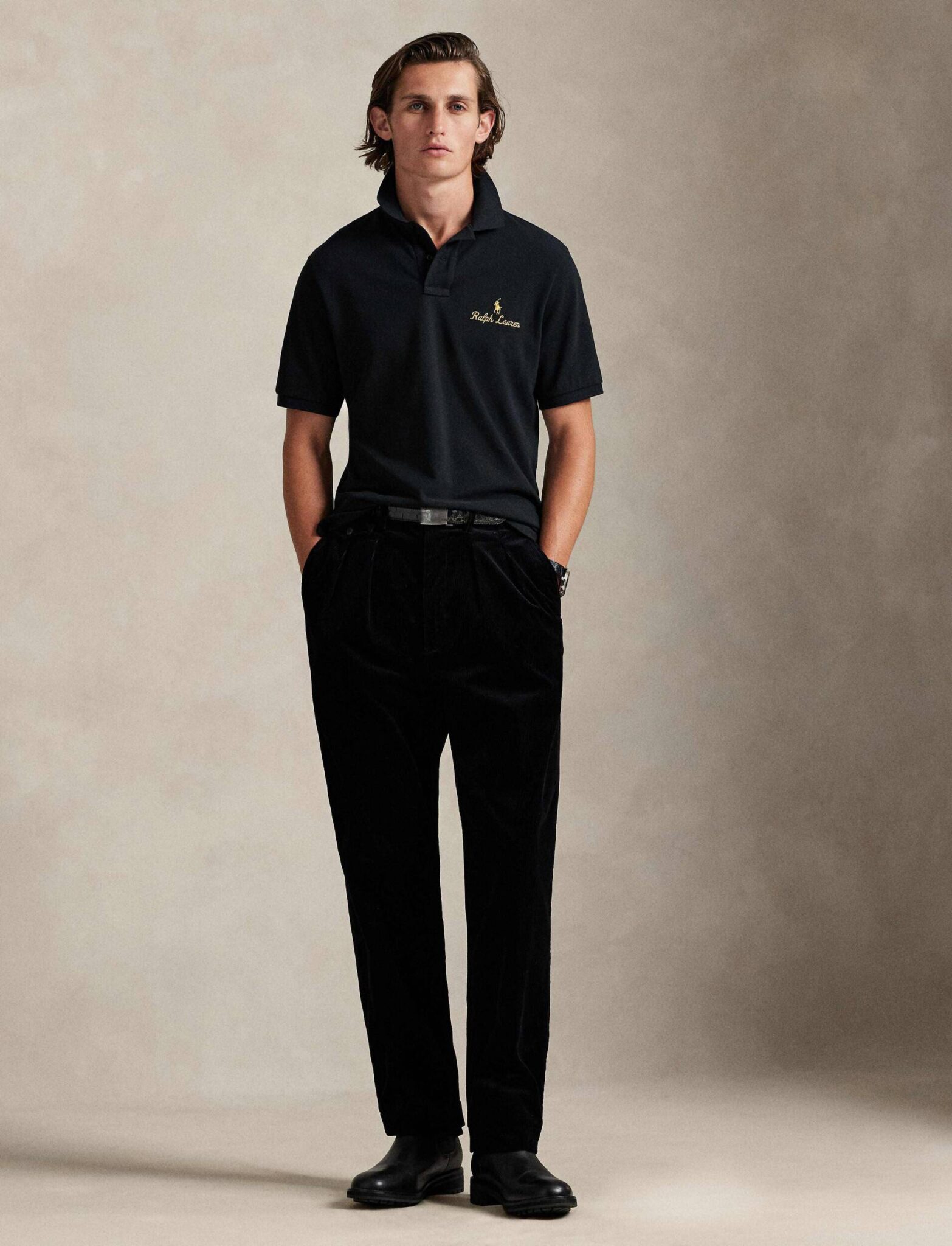 POLO RALPH LAUREN SSKCCLSM4-SHORT SLEEVE-POLO 710981782 | BLACK POLO RALPH LAUREN SSKCCLSM4-SHORT SLEEVE-POLO 710981782 | BLACK