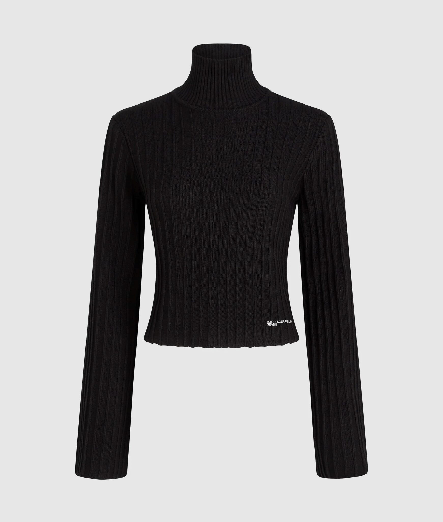 KARL LAGERFELD JEANS KLJ PLISSE SWEATER A4W18021 | BLACK KARL LAGERFELD JEANS KLJ PLISSE SWEATER A4W18021 | BLACK