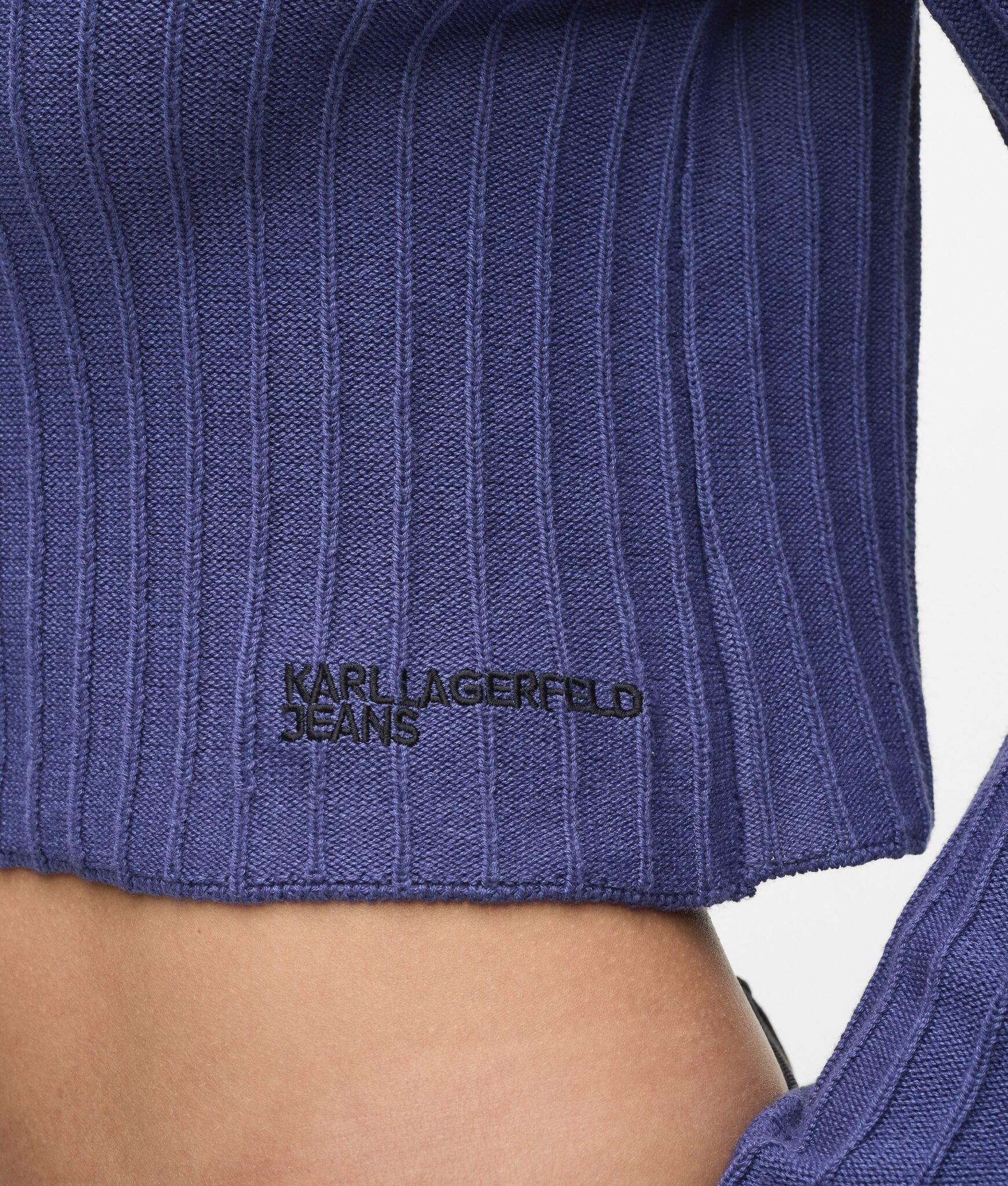 KARL LAGERFELD JEANS KLJ PLISSE SWEATER A4W18021 | PURPLE KARL LAGERFELD JEANS KLJ PLISSE SWEATER A4W18021 | PURPLE