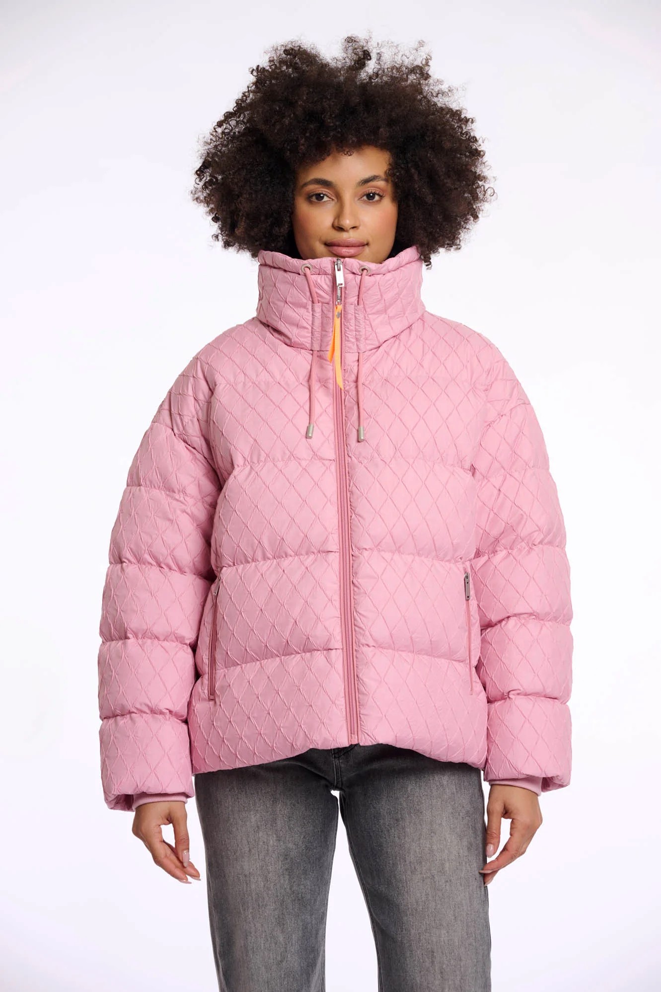 GUESS JEANS QUILTED PUFFER JACKET ΜΠΟΥΦΑΝ ΓΥΝΑΙΚΕΙΟ | KHAKI