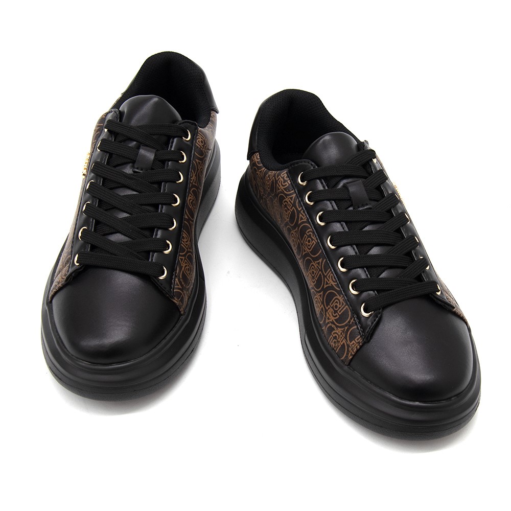 LIU JO SH SNEAKER MONOGRAM SAFFIANOBF5059EX323 | BROWN LIU JO SH SNEAKER MONOGRAM SAFFIANOBF5059EX323 | BROWN