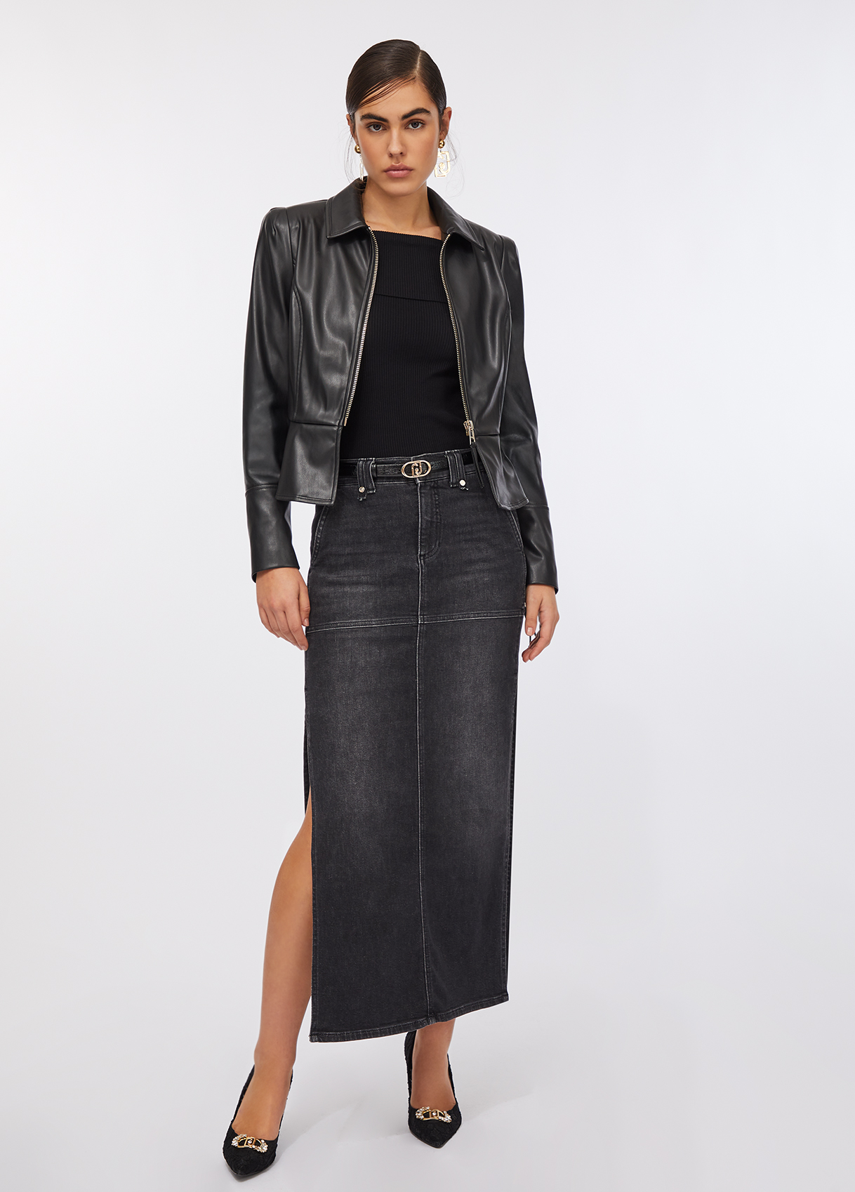 LIU JO GIACCA CF5203E0624 | BLACK LIU JO GIACCA CF5203E0624 | BLACK