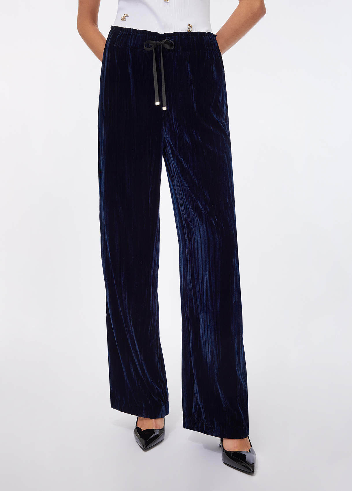 LIU JO ΠΛΕΚΤΟ MAGLIA CHIUSA M/L  MF5452MA37R | WHITE